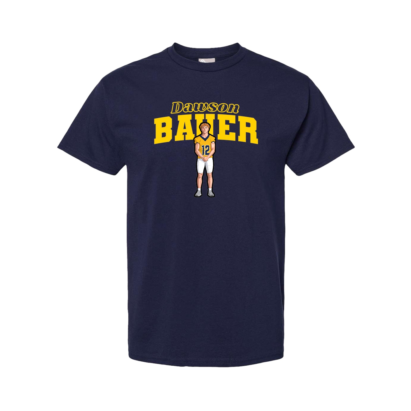 Tee — Name Arch in Navy
