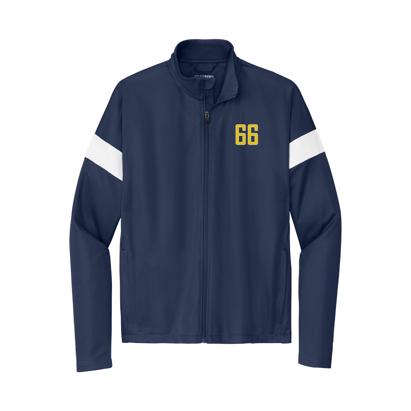 Team Travel Full-Zip Jacket — Front Shirsy in Navy/White