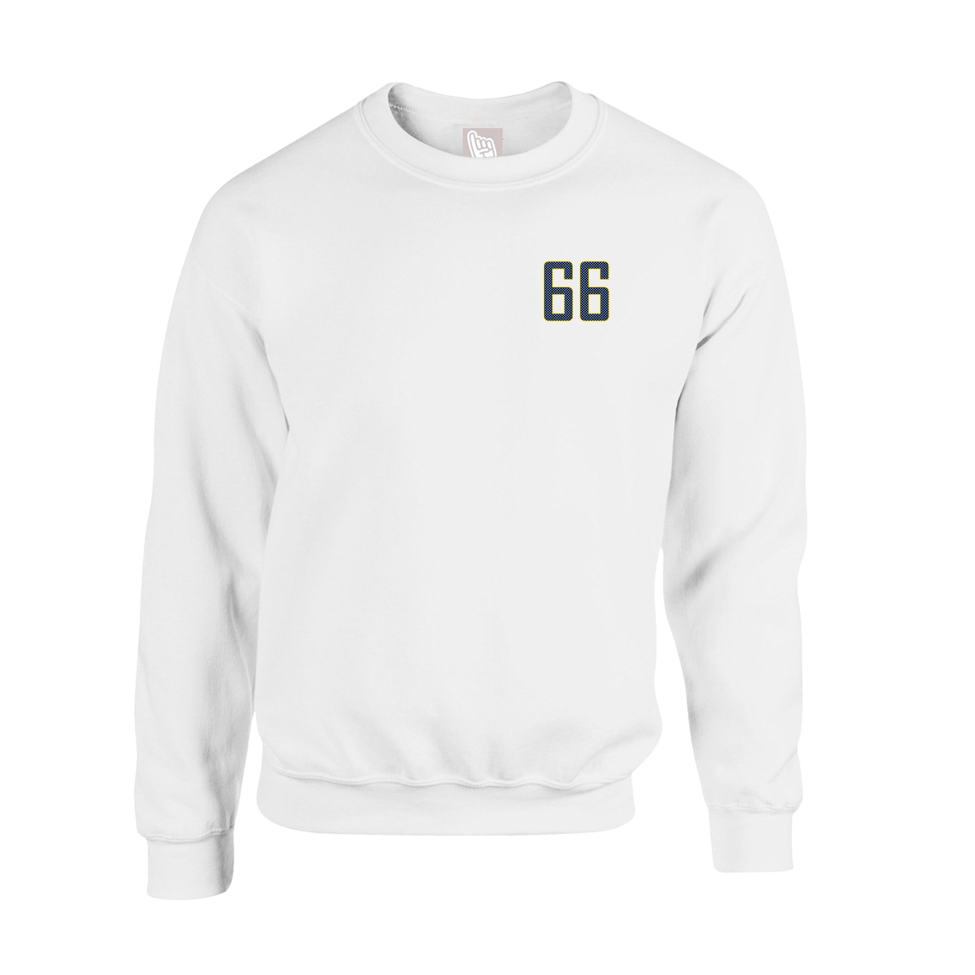 Fleece Crew — Front Shirsy in White