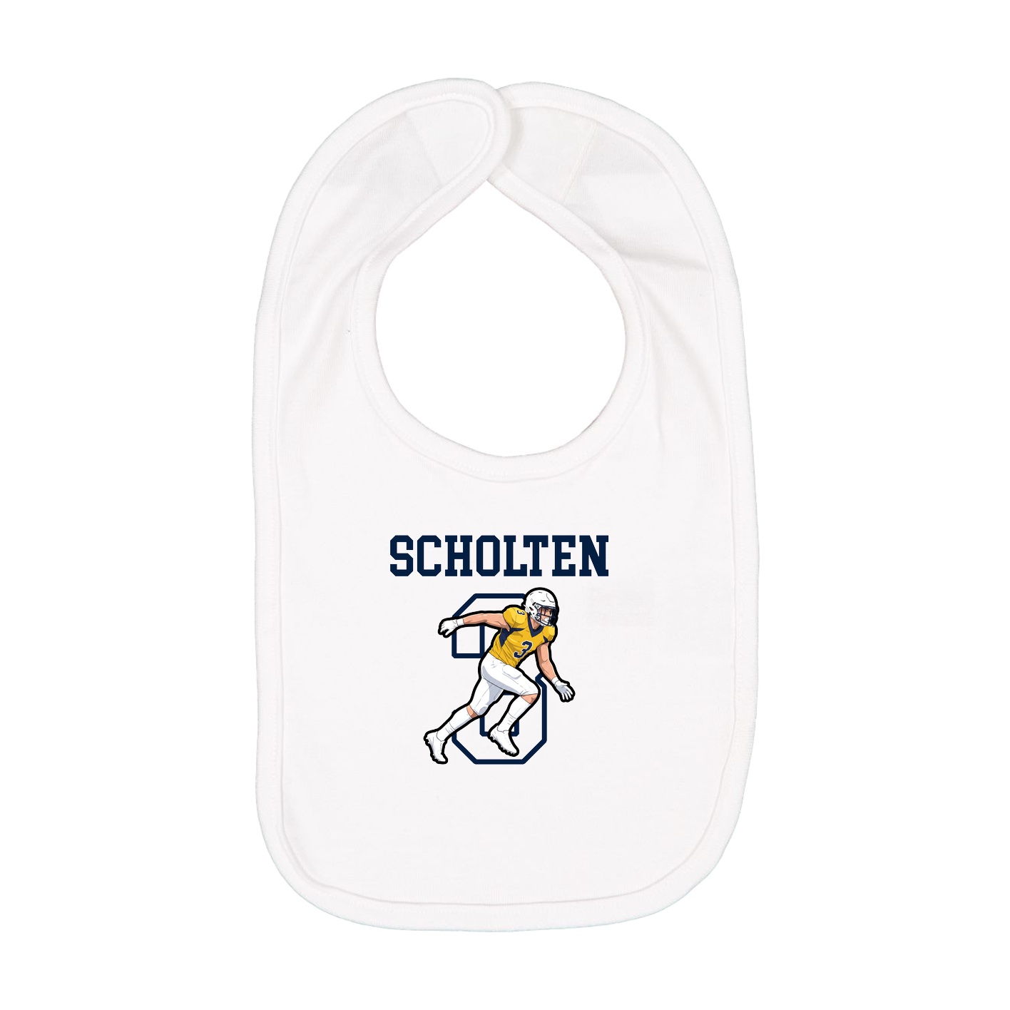 Infant Bib — Shirsey in White