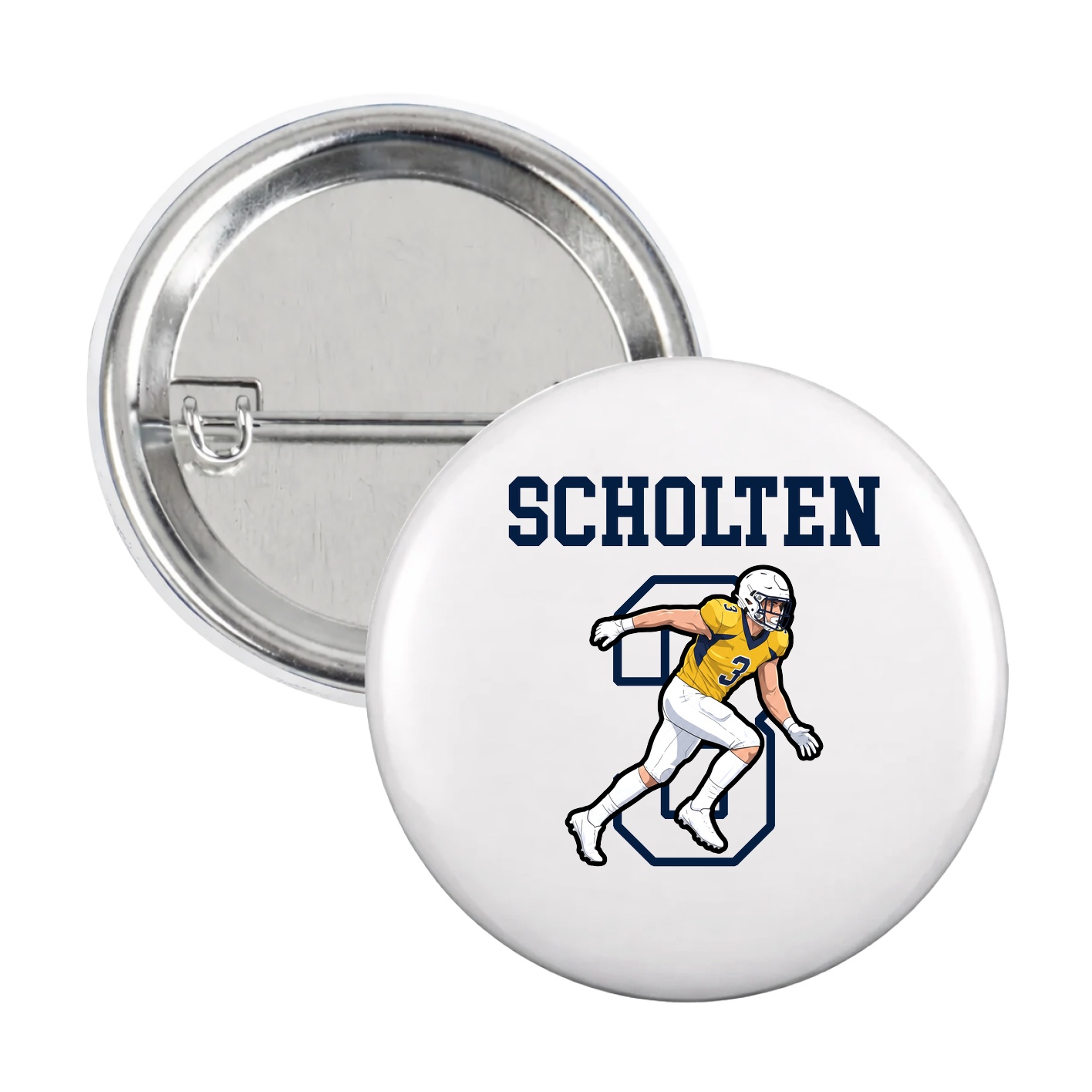 Game Day Button — Shirsey in White