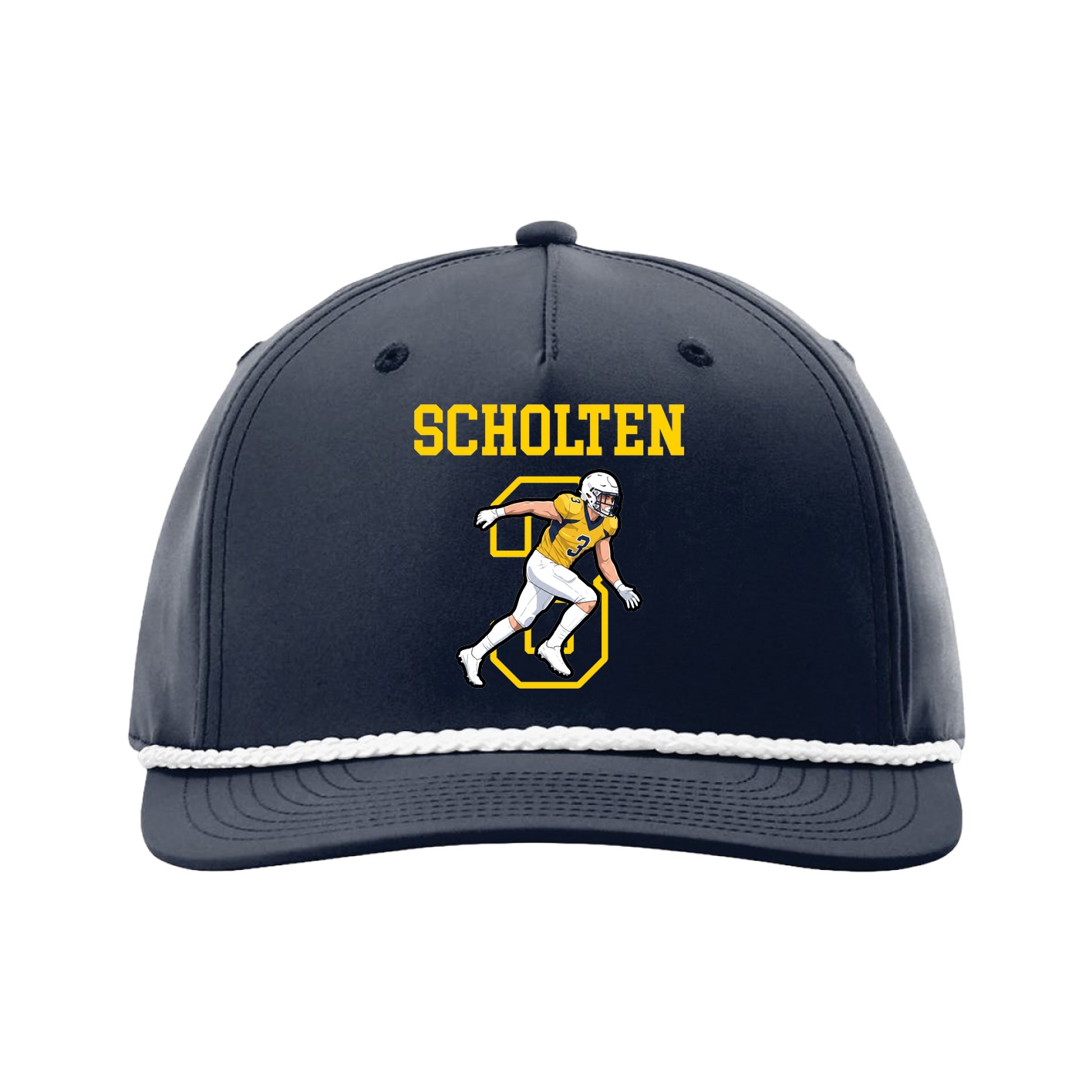Five-Panel Classic Rope Cap — Shirsey in Navy