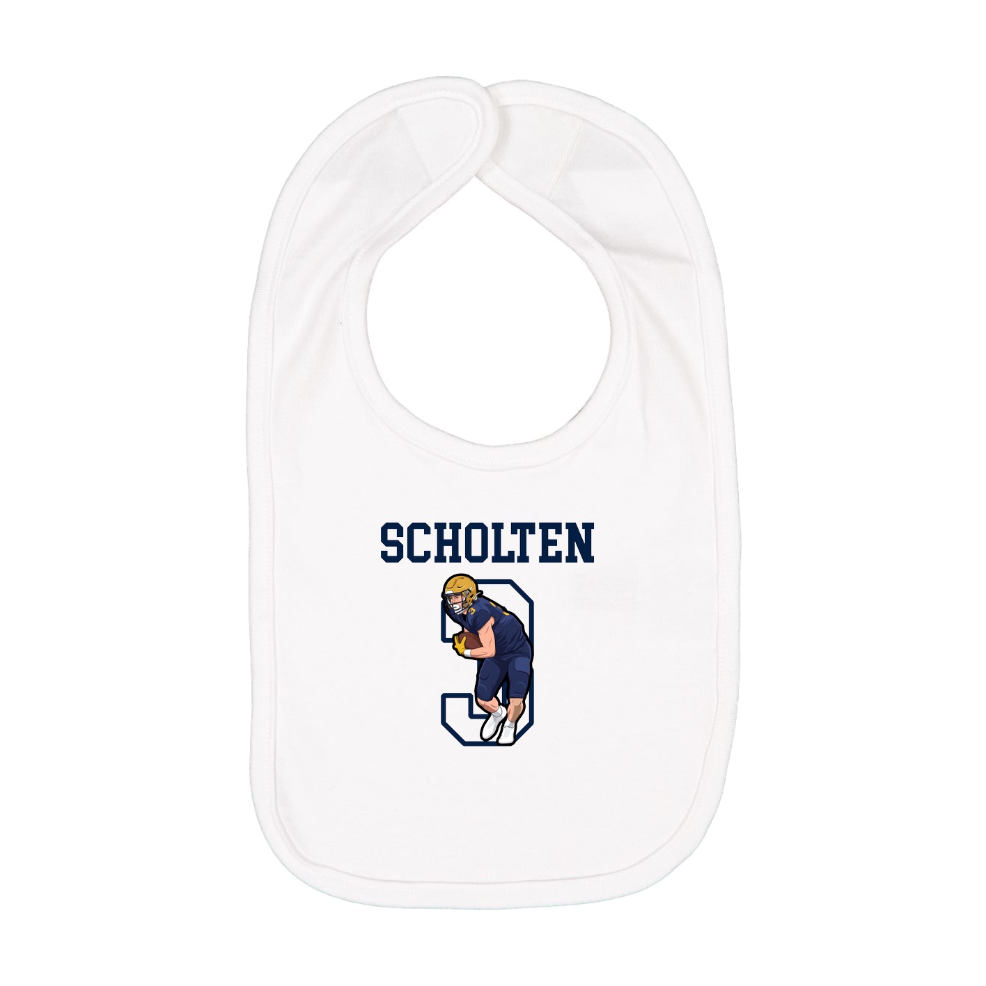 Infant Bib — Shirsey in White