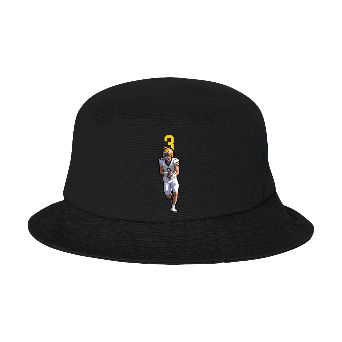 Bucket Cap — Number Top in Black