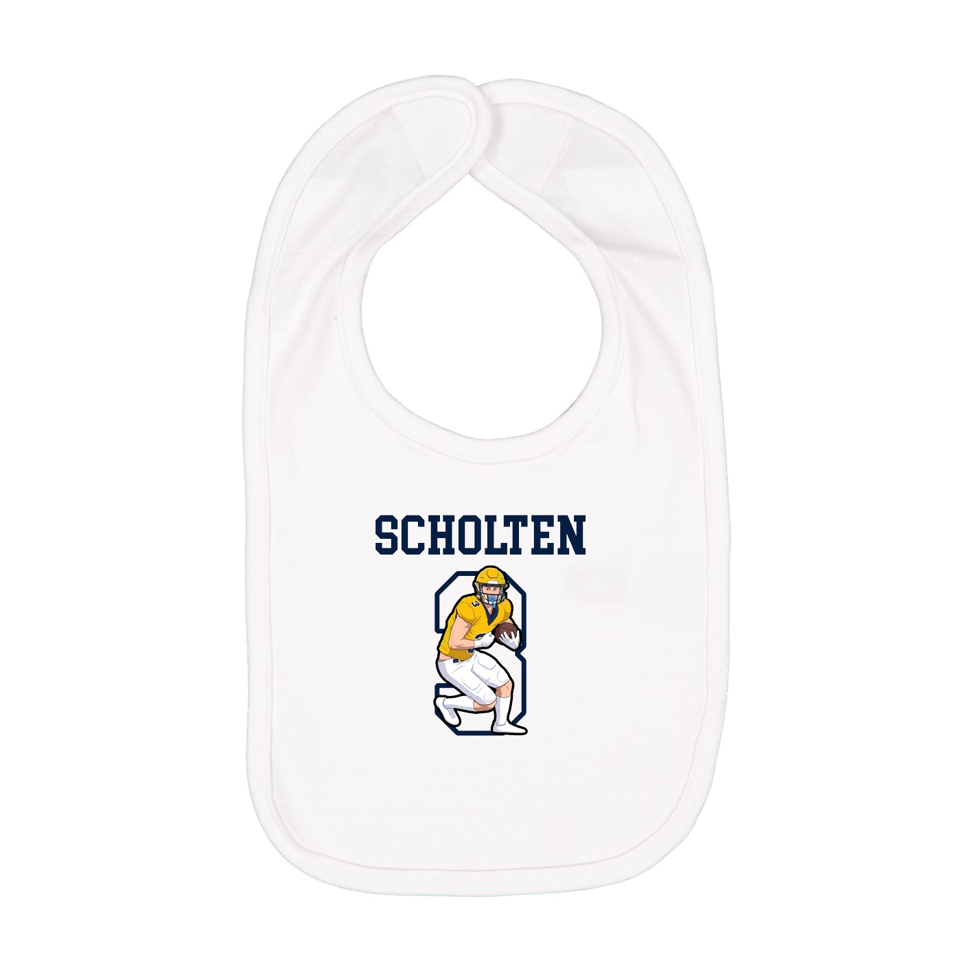 Infant Bib — Shirsey in White