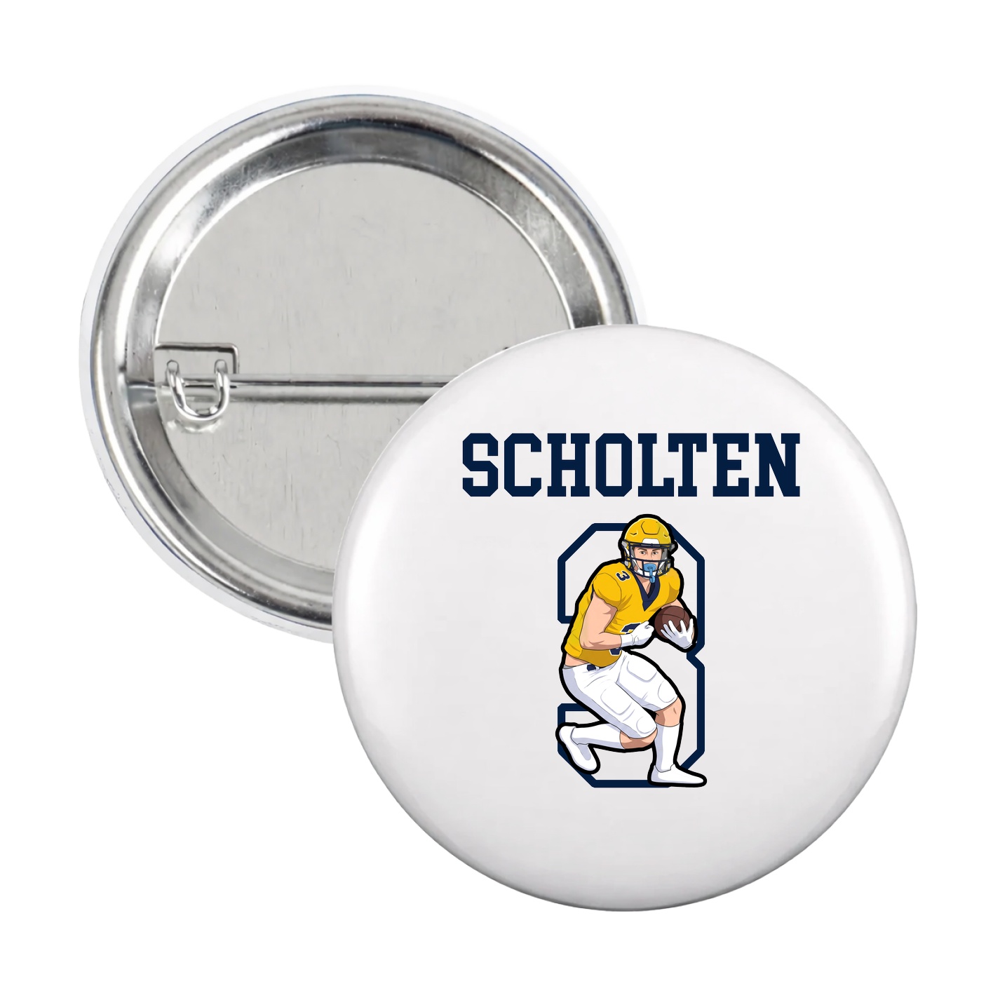 Game Day Button — Shirsey in White