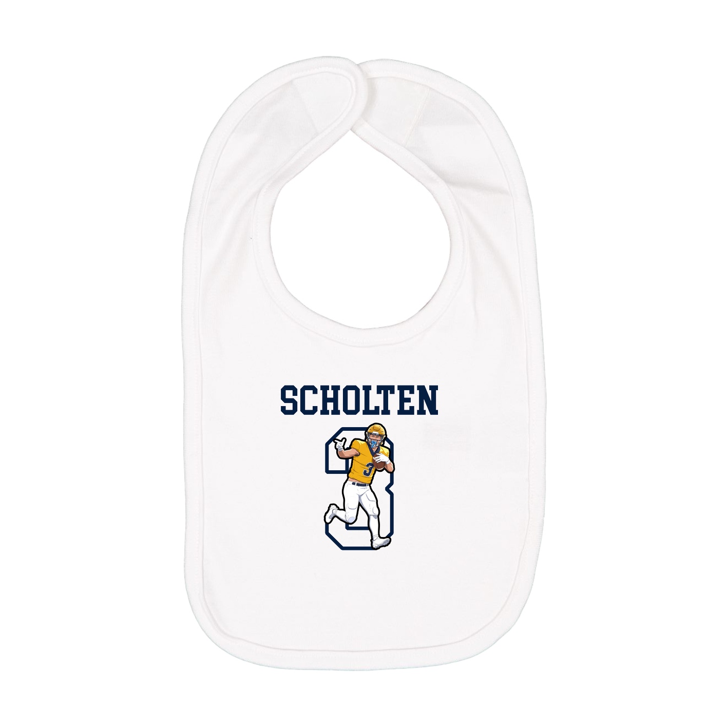 Infant Bib — Shirsey in White