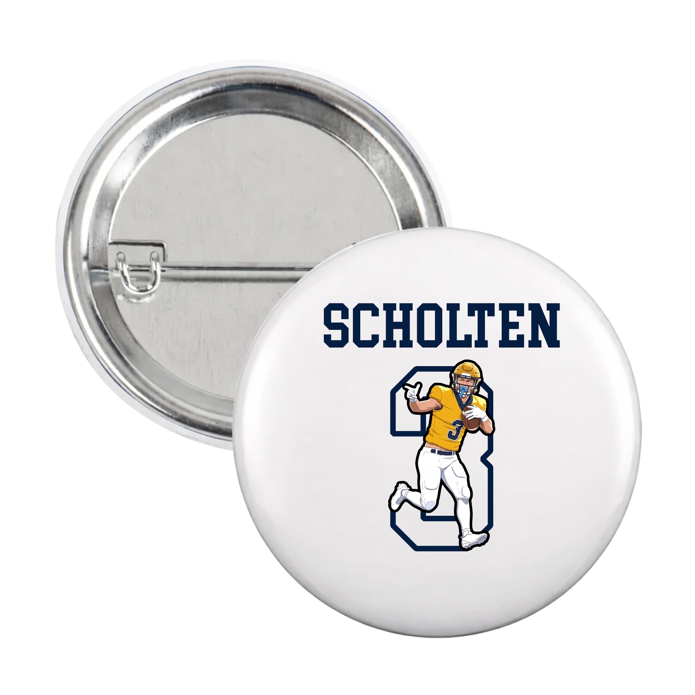 Game Day Button — Shirsey in White