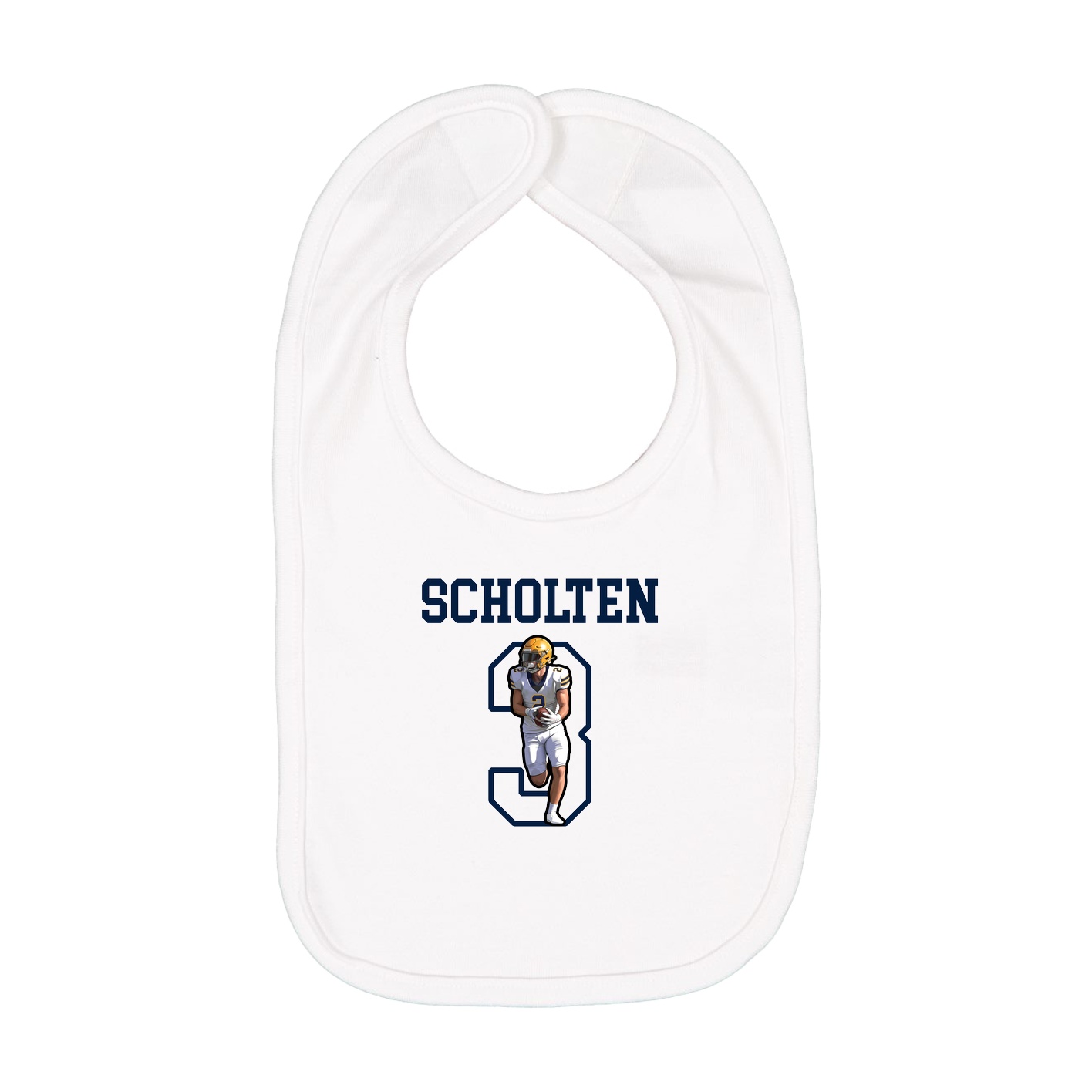 Infant Bib — Shirsey in White