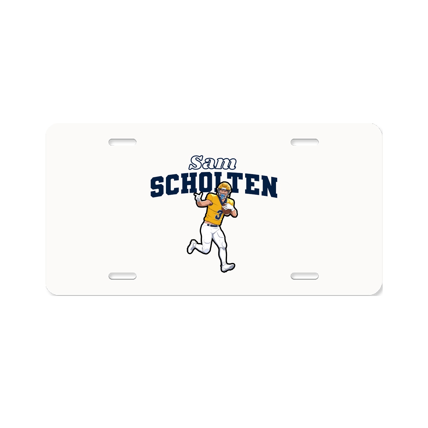License Plate — Name Arch in Classic