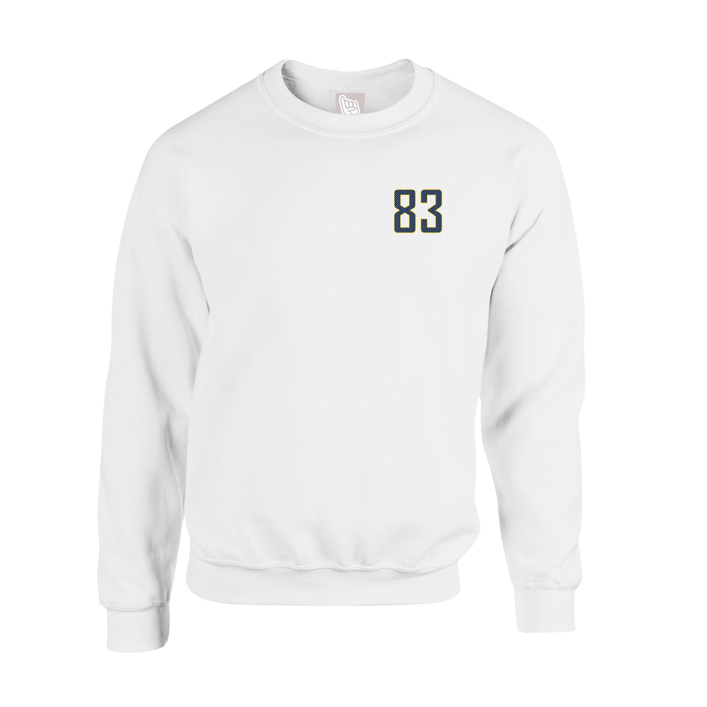 Fleece Crew — Front Shirsy in White