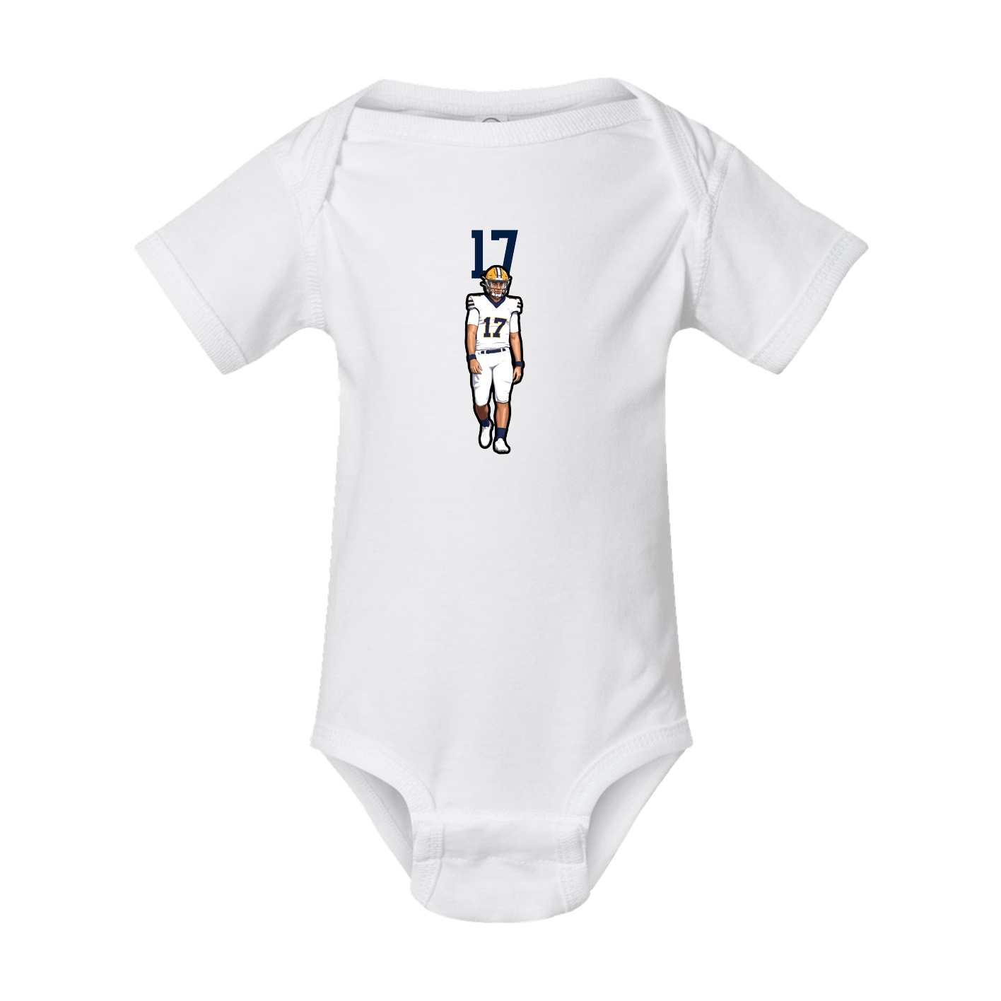 Baby Onesie — Number Top in White