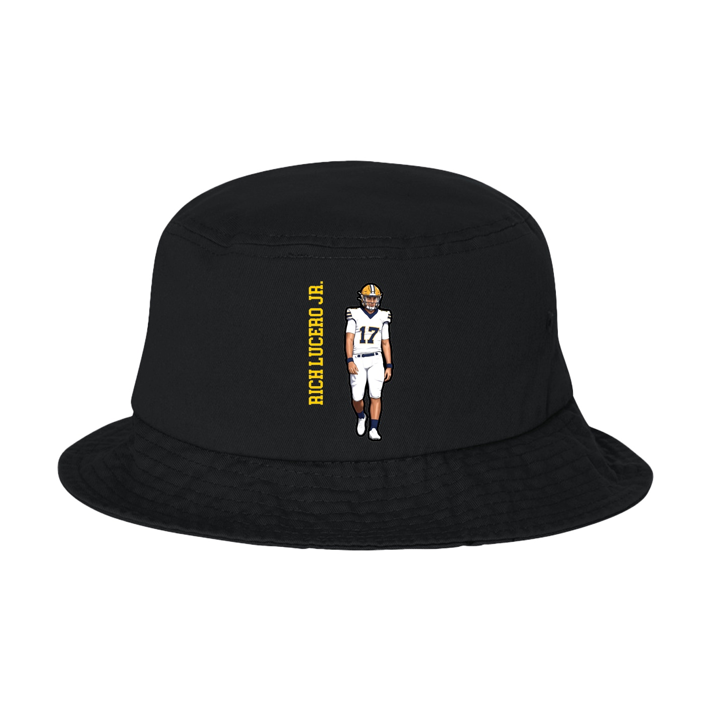 Bucket Cap — Name Vertical in Black