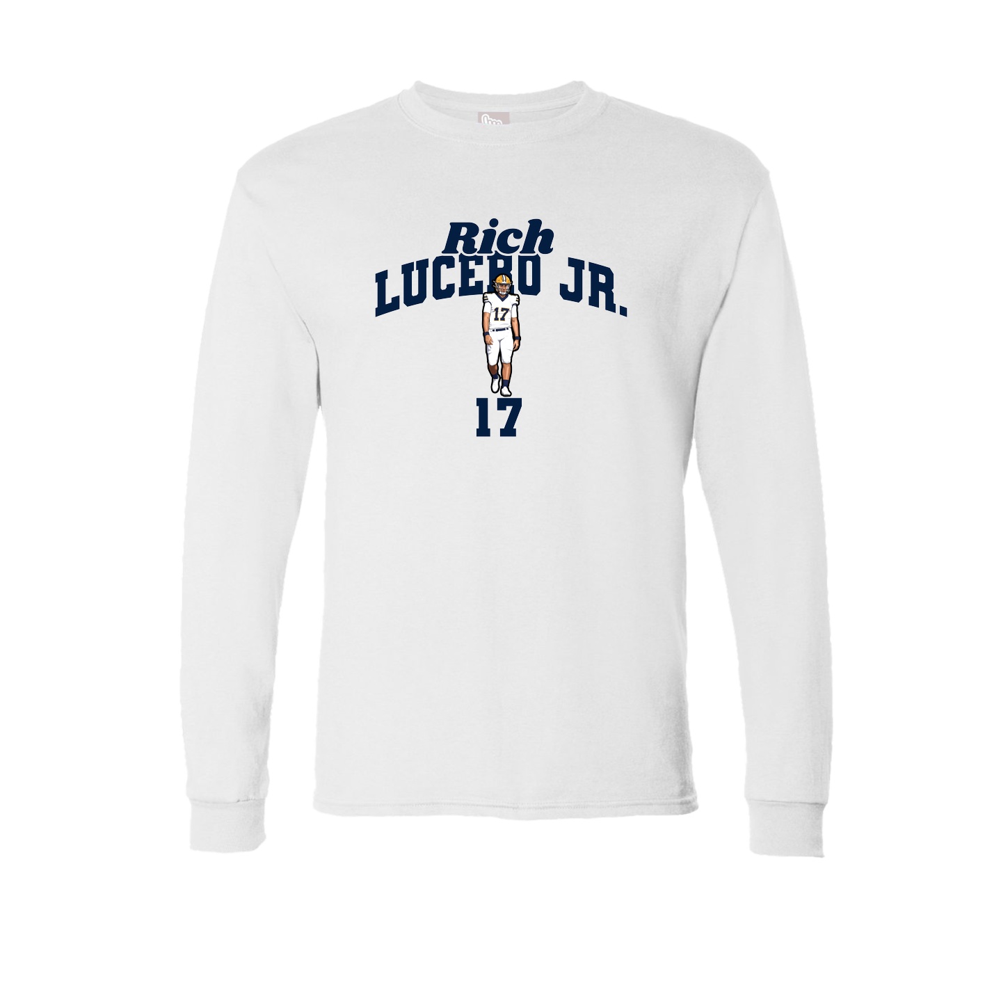Long Sleeve Tee — Signature Arch in White
