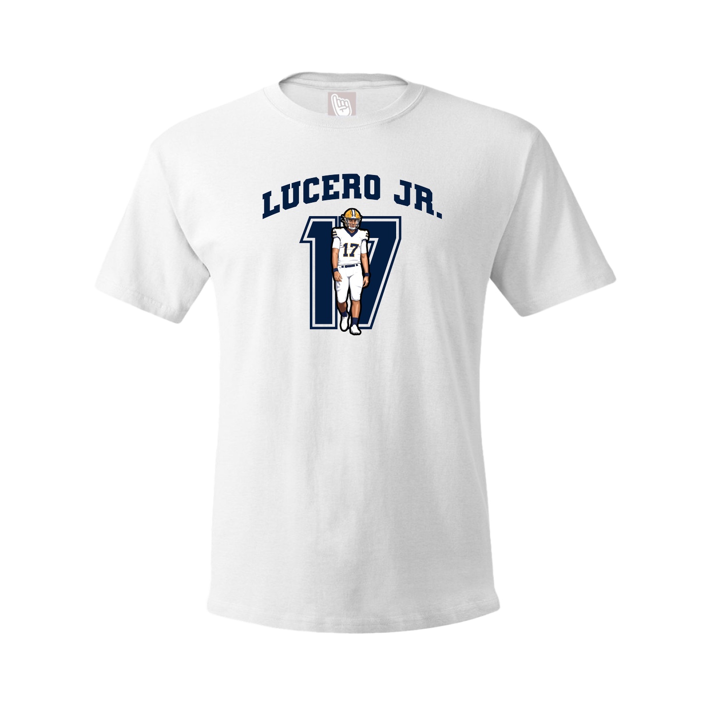 Youth Tee — Number in White