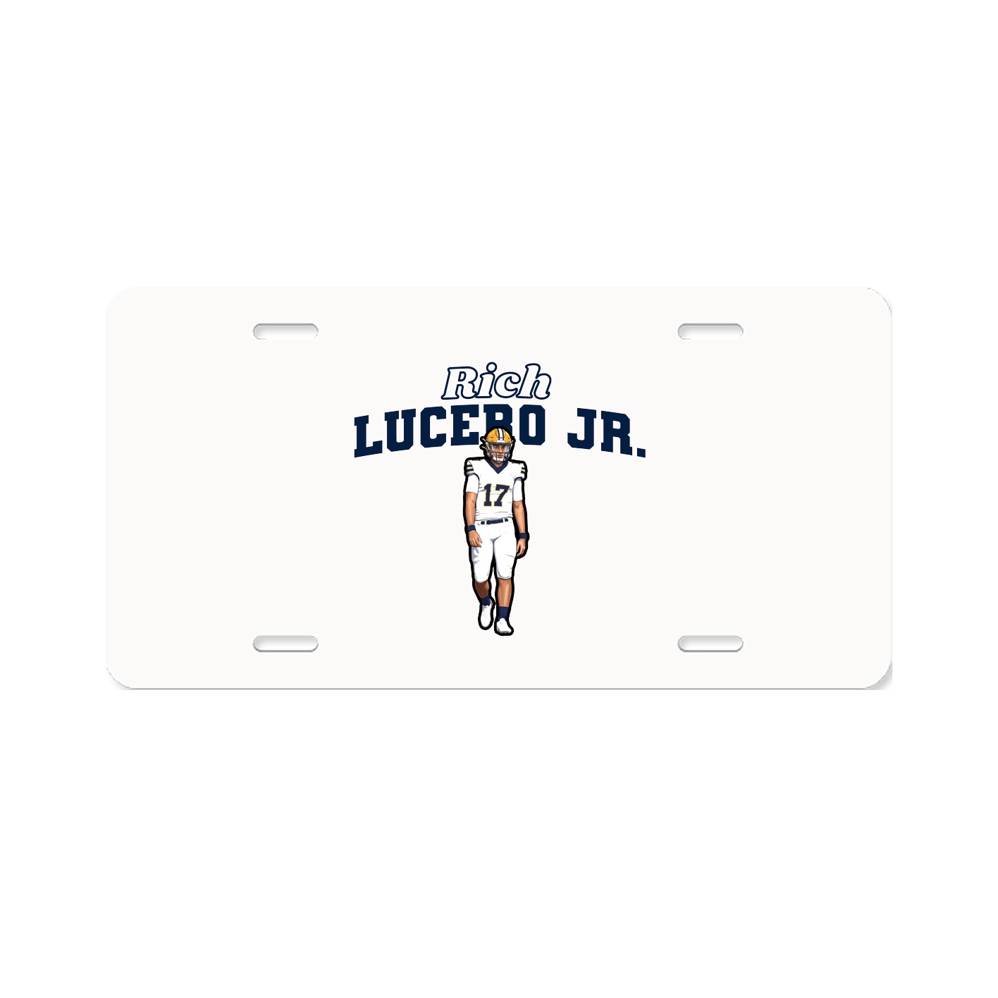 License Plate — Name Arch in Classic