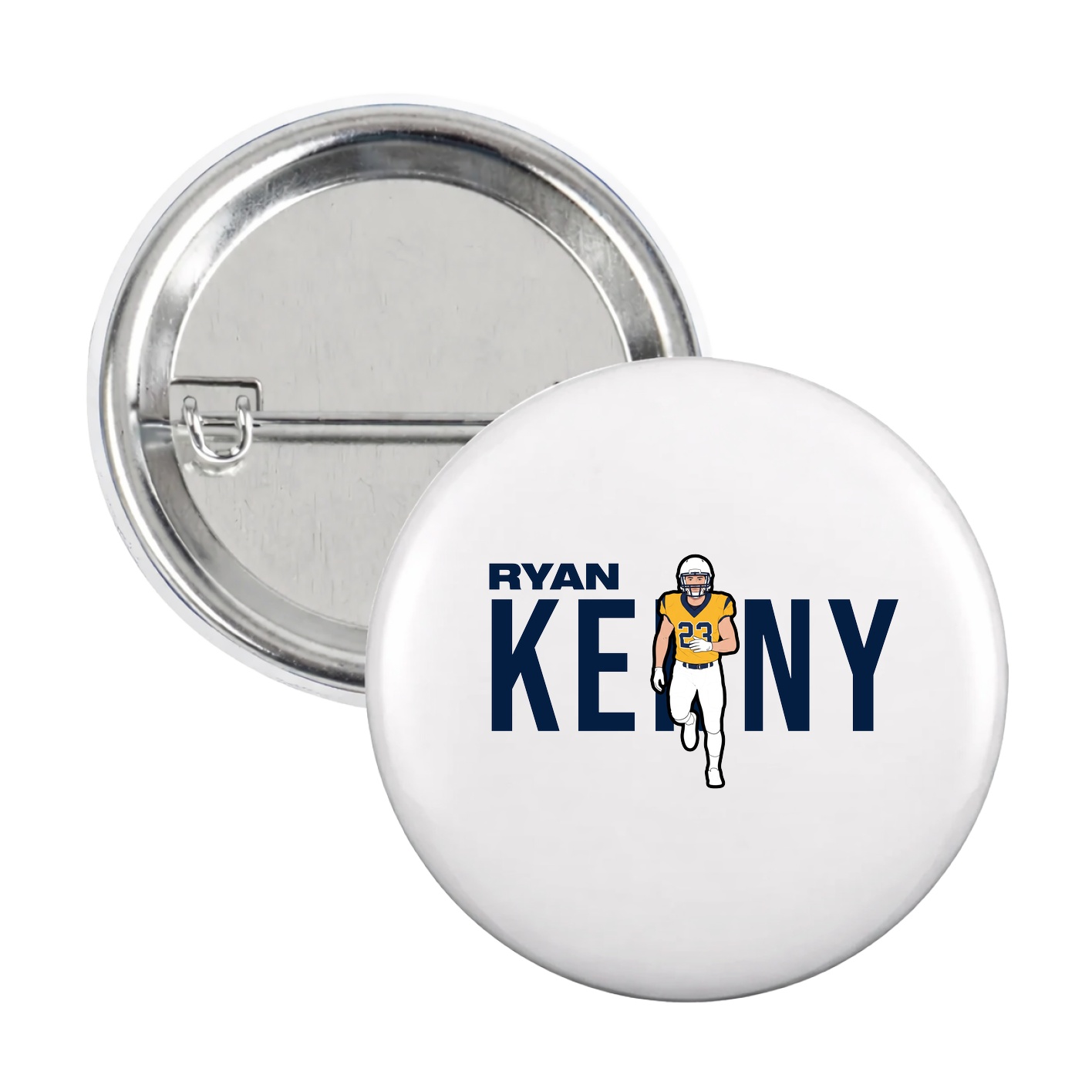 Game Day Button — Player Name in White