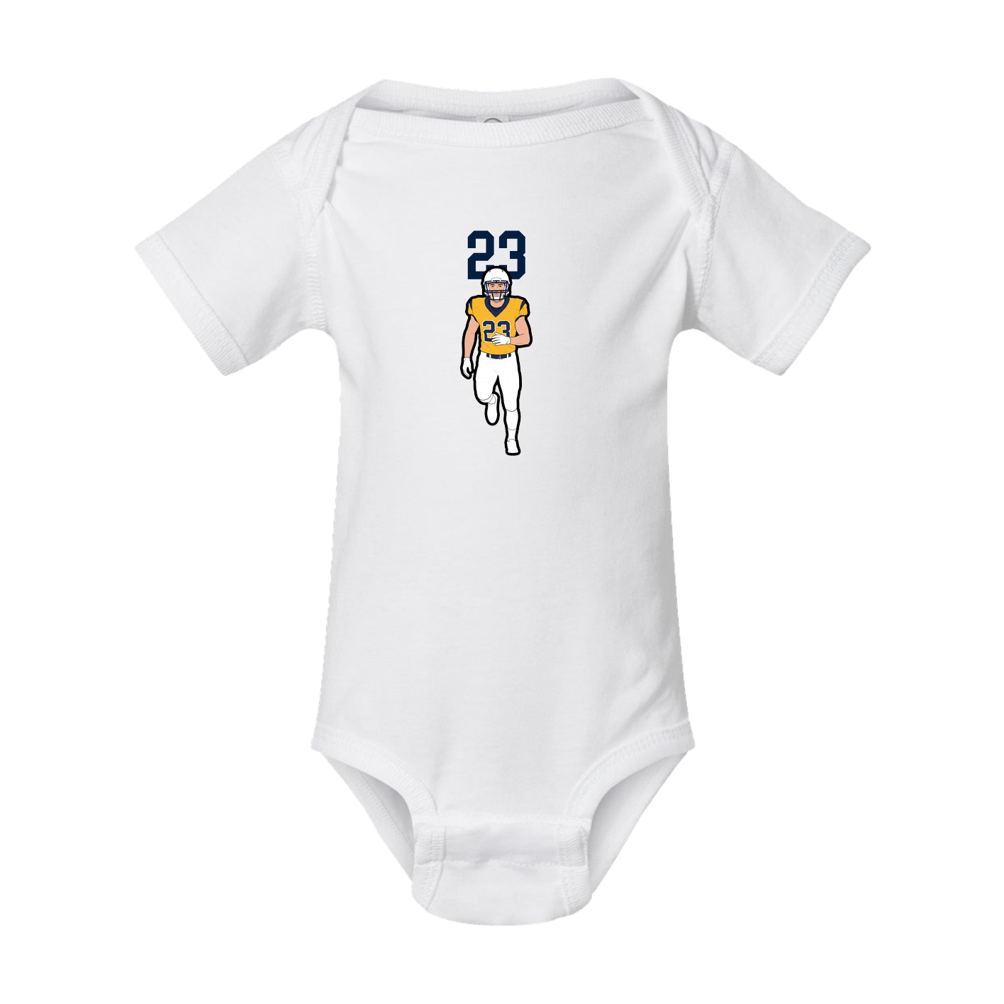 Baby Onesie — Number Top in White