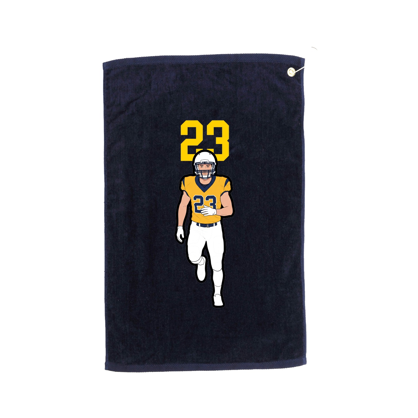 Golf Towel — Number Top in Navy