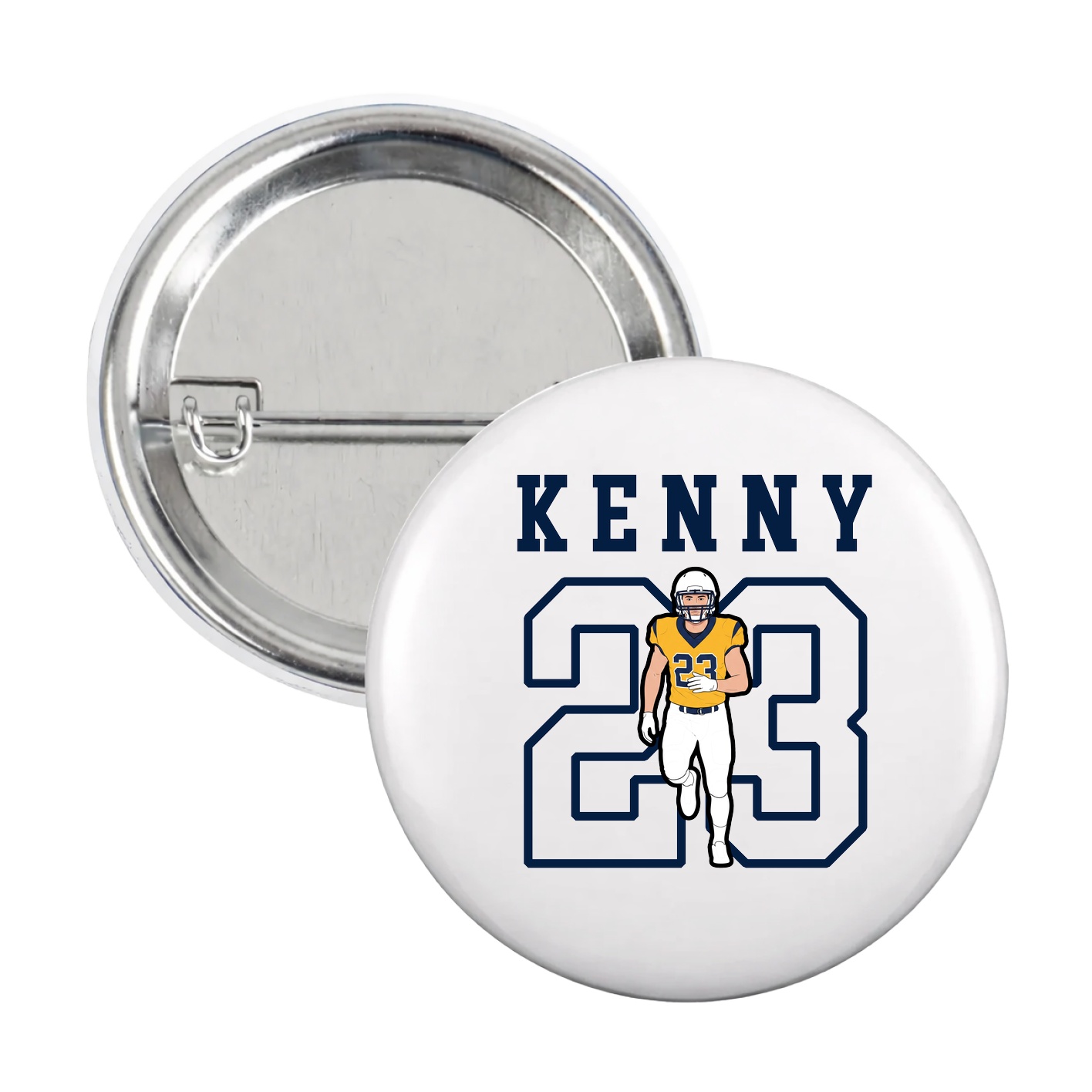 Game Day Button — Shirsey in White
