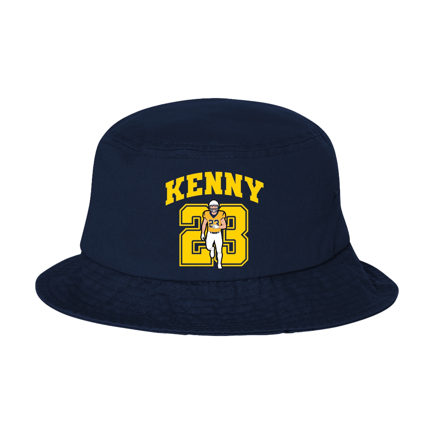 Bucket Cap — Number in Navy
