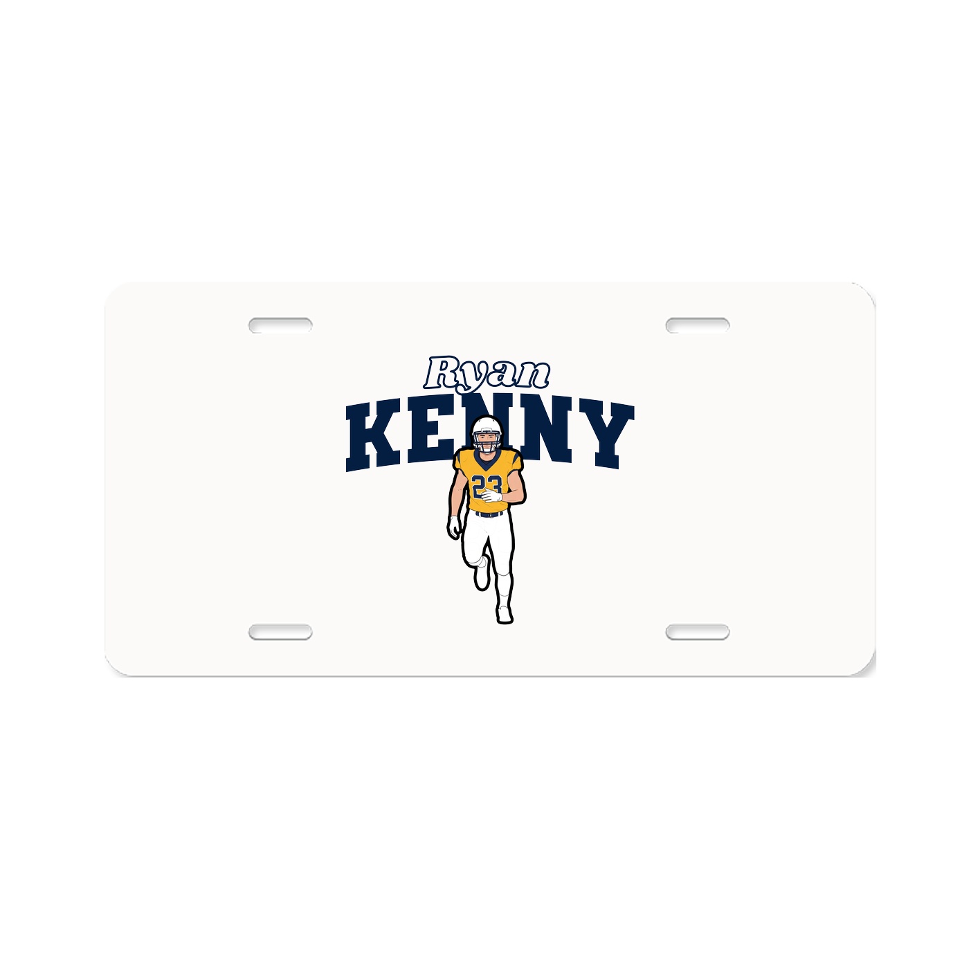 License Plate — Name Arch in Classic