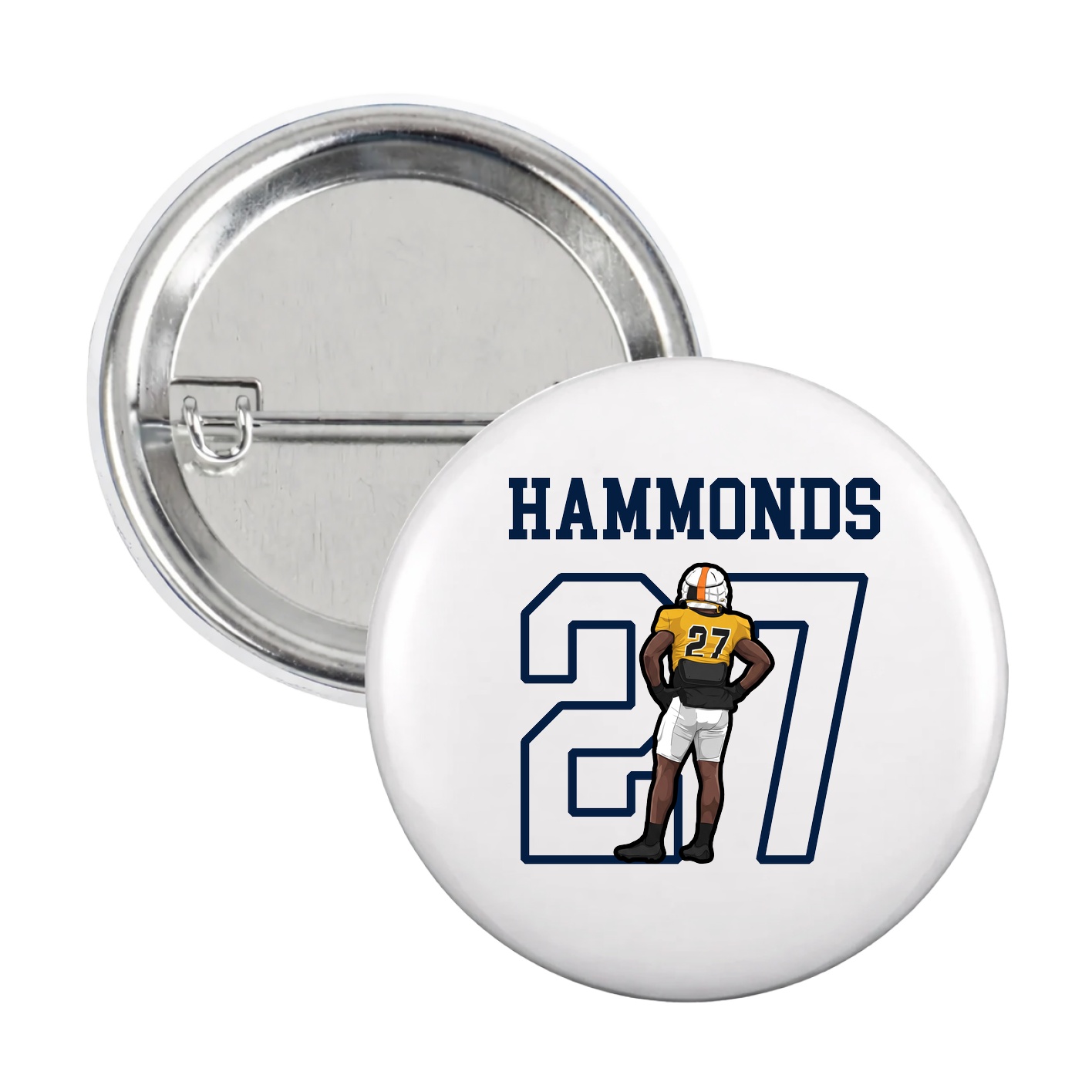 Game Day Button — Shirsey in White