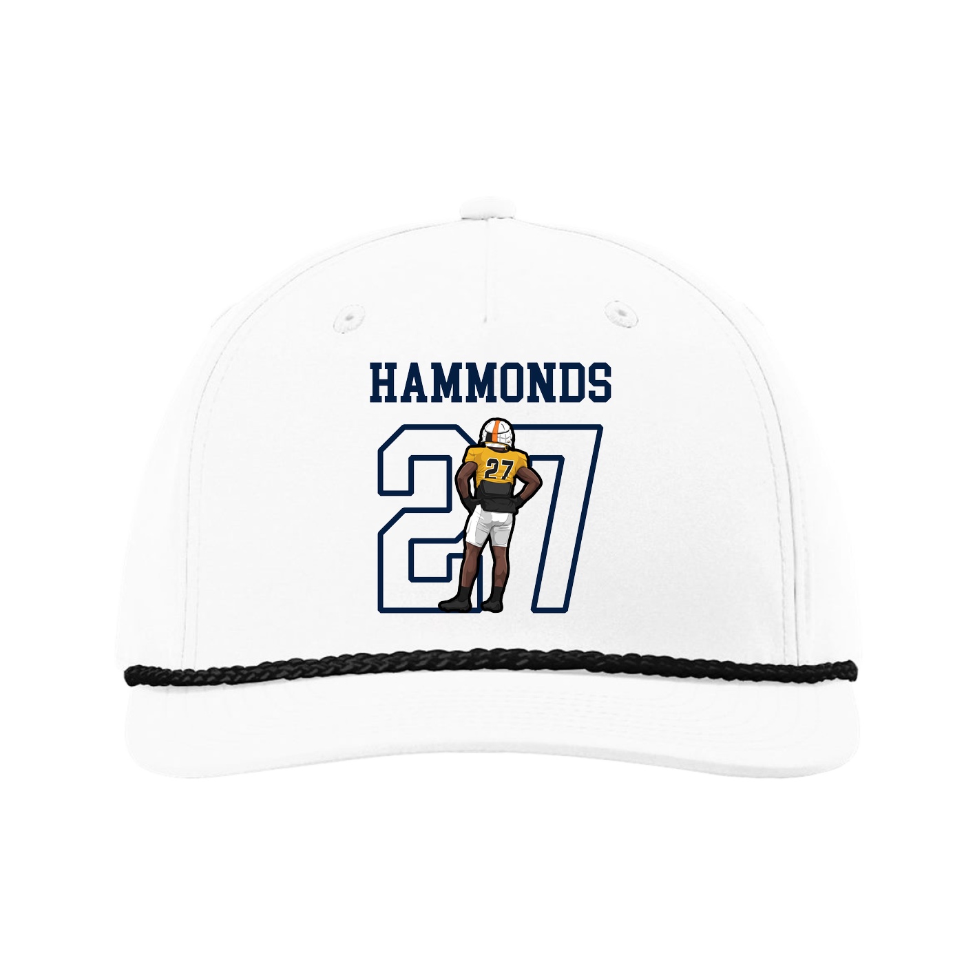 Five-Panel Classic Rope Cap — Shirsey in White