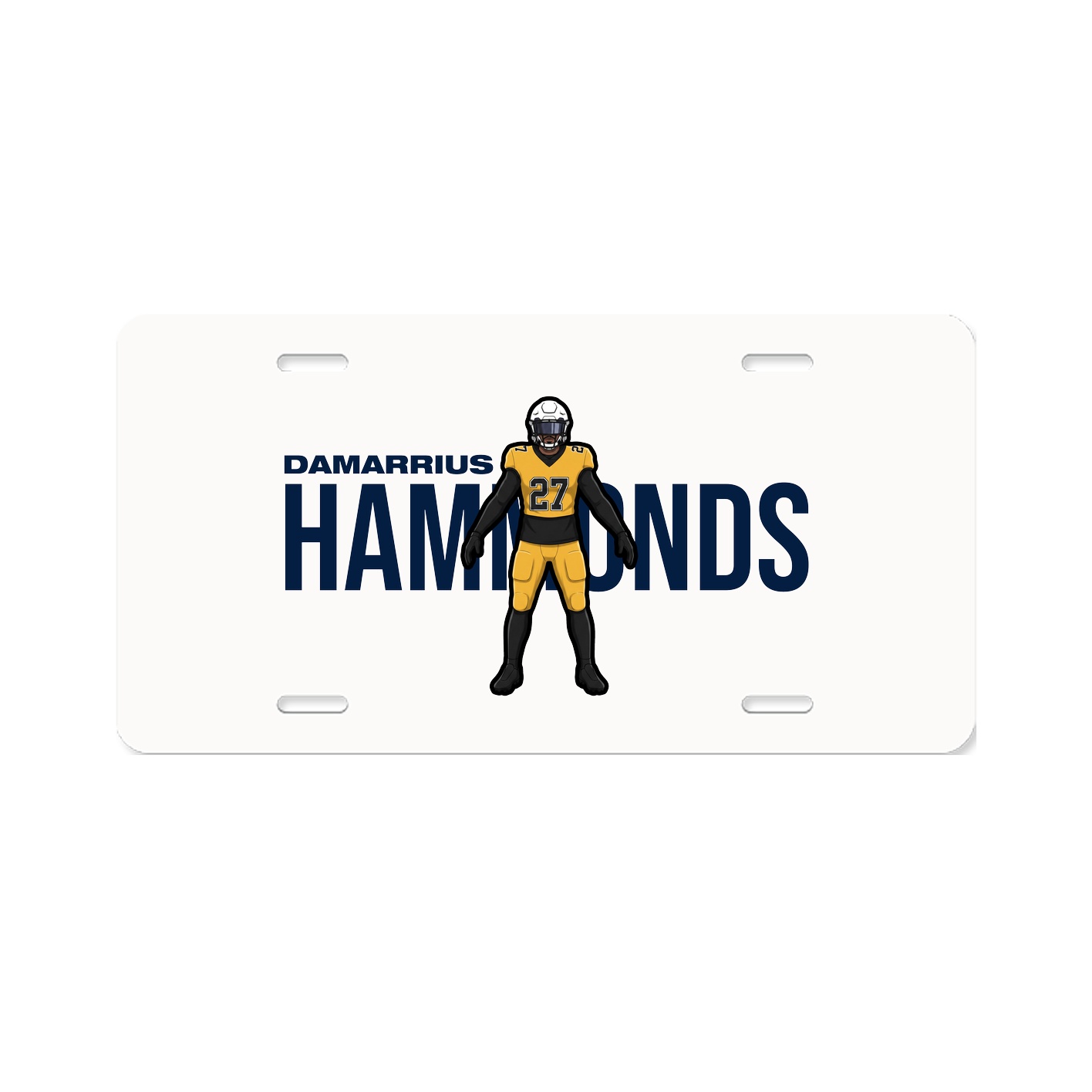 License Plate — Player Name in Classic