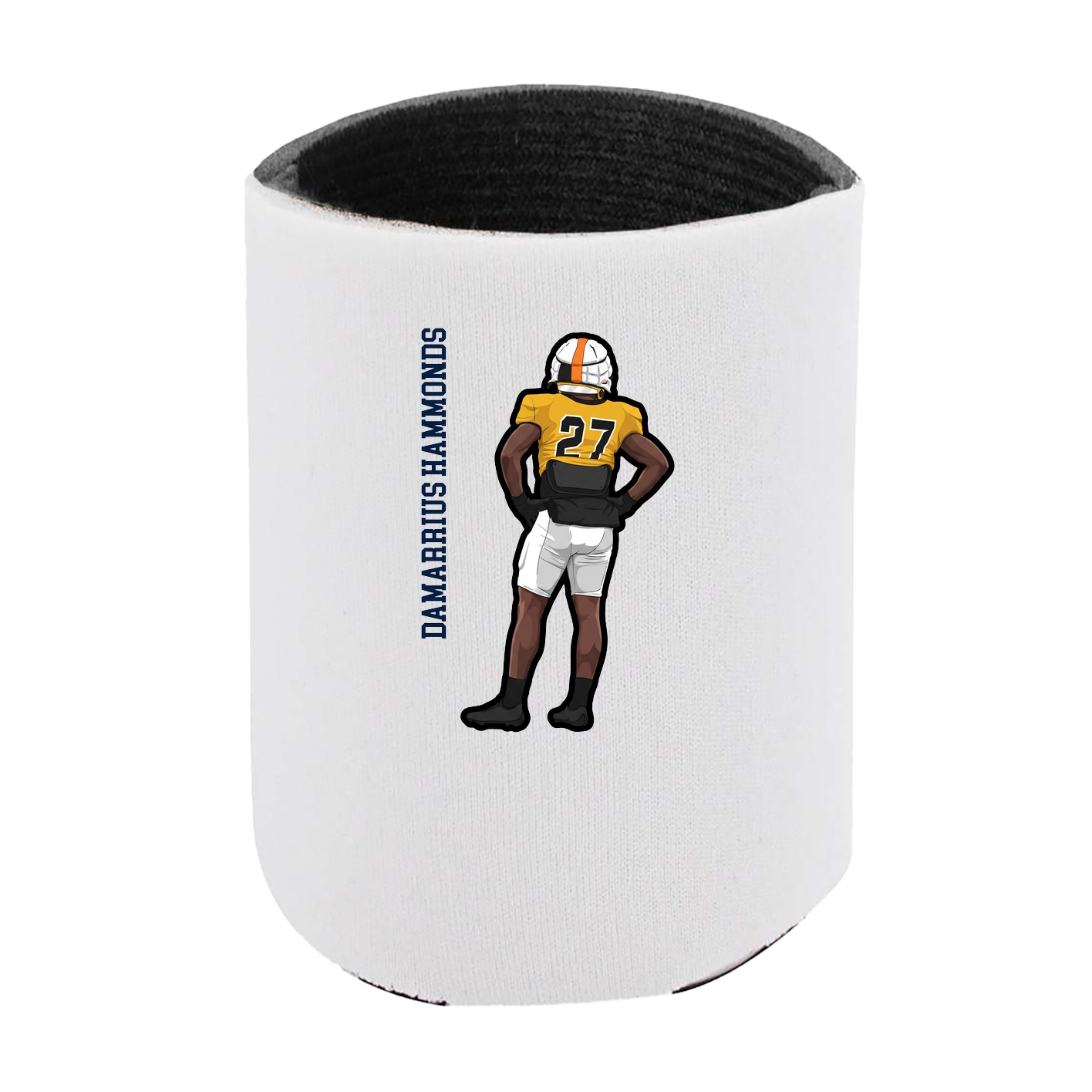 Can Holder — Name Vertical in White