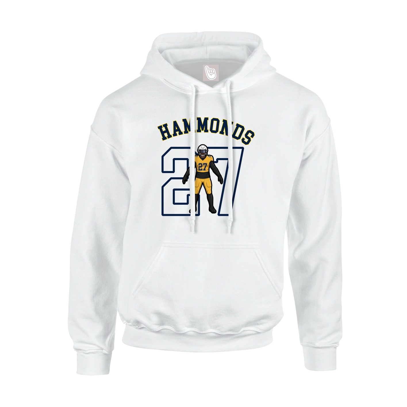 Youth Hoodie — Shirsey Arch in White