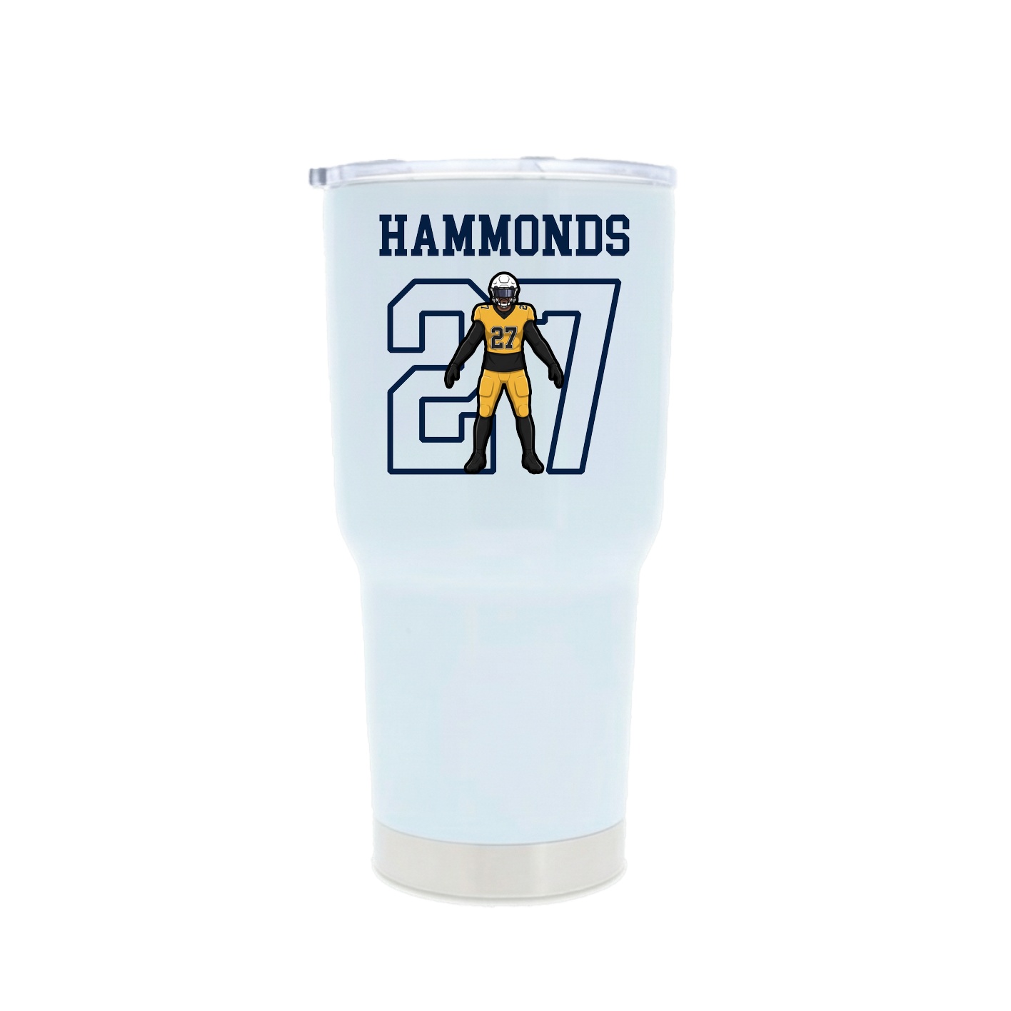 30oz Stainless Steel Tumbler — Shirsey in White