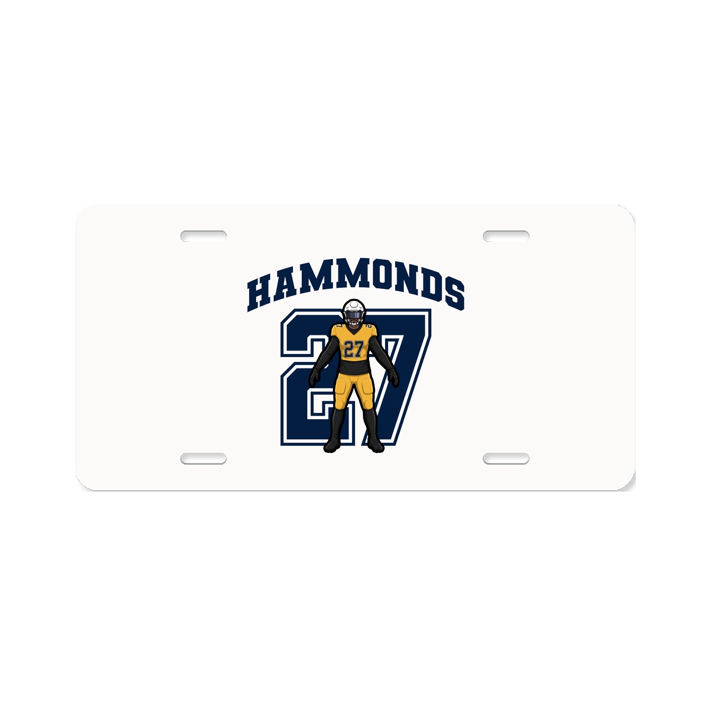 License Plate — Number in Classic