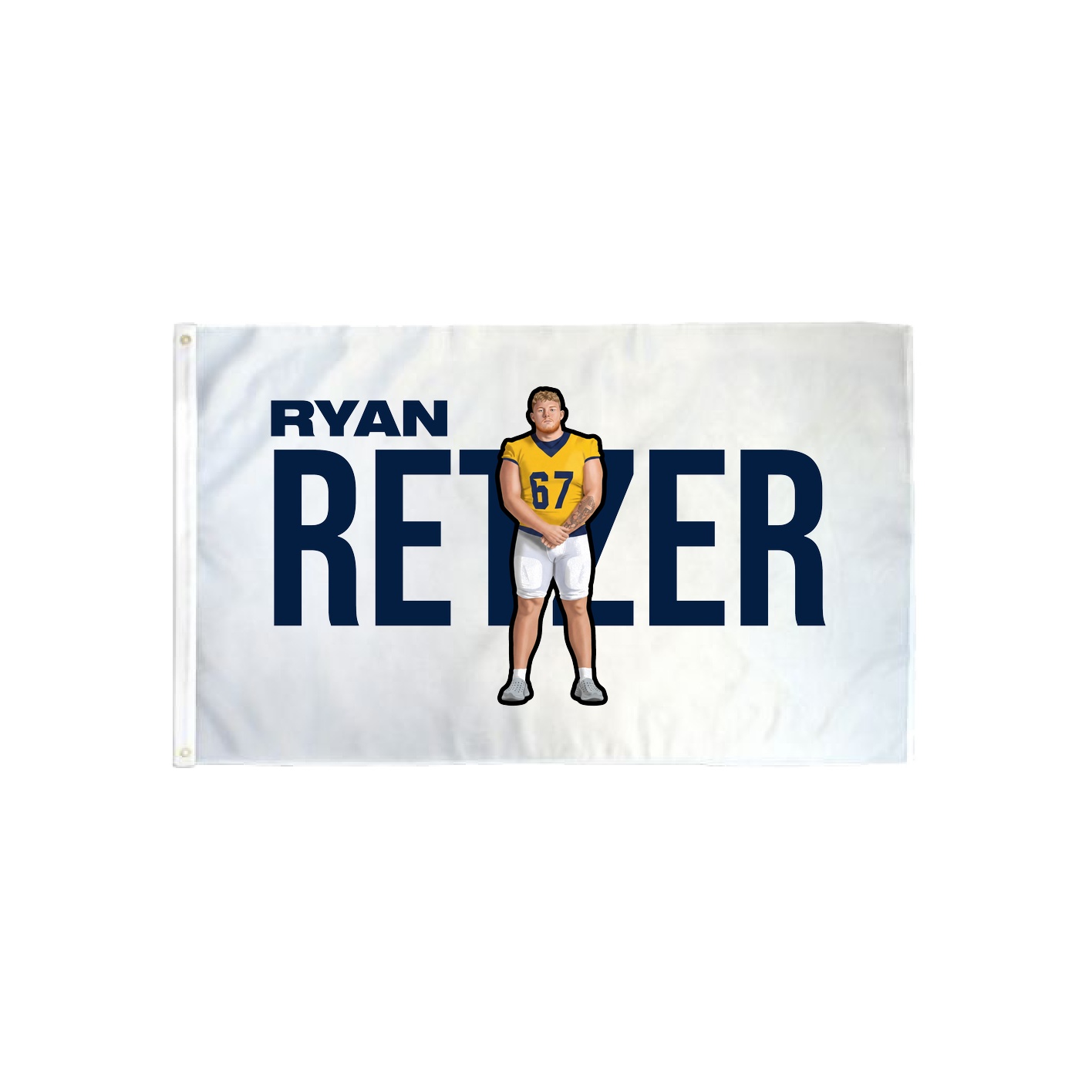 3x5 Flag — Player Name in Classic