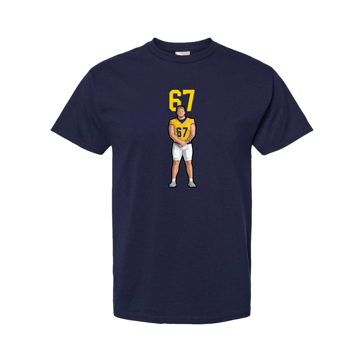 Youth Tee — Number Top in Navy