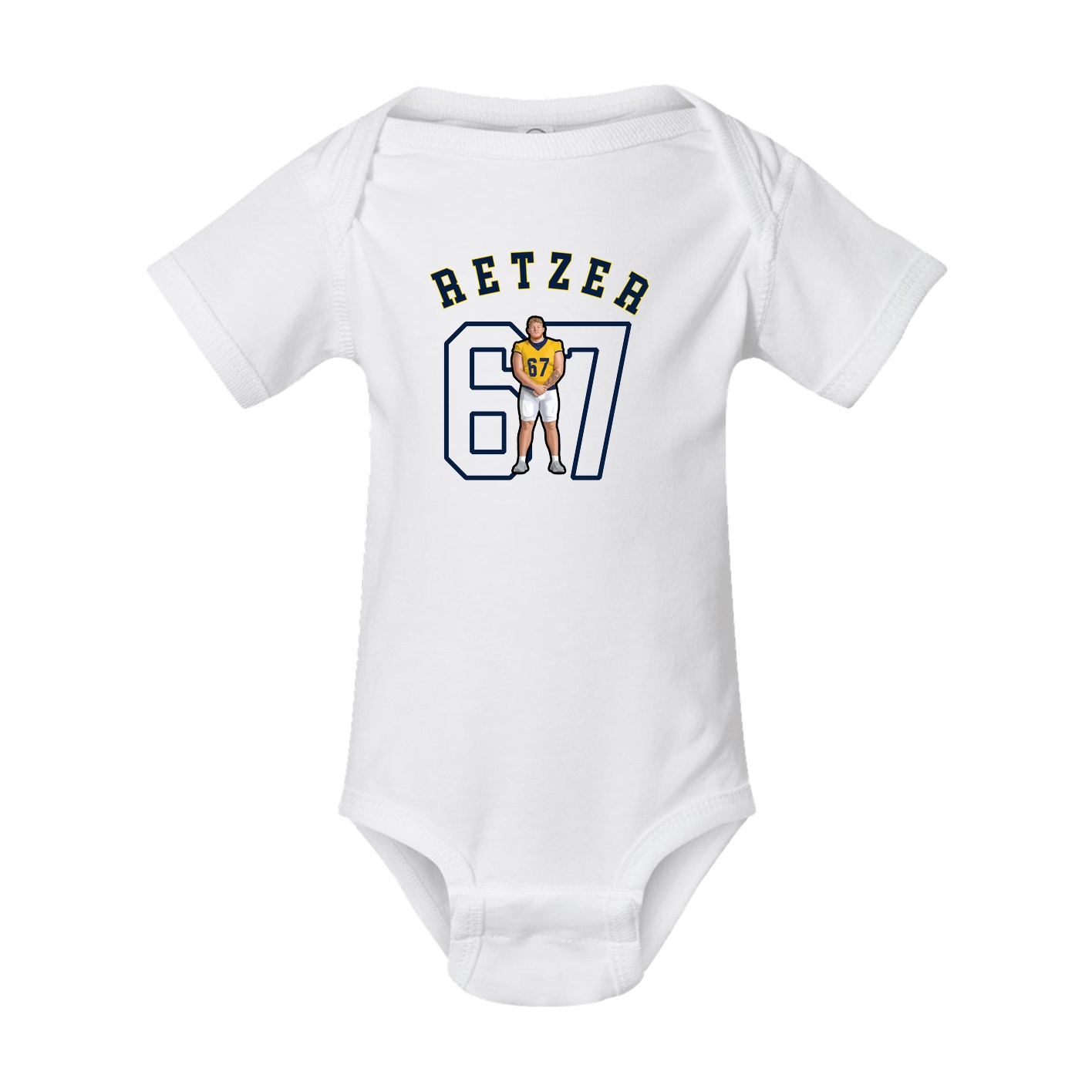 Baby Onesie — Shirsey Arch in White