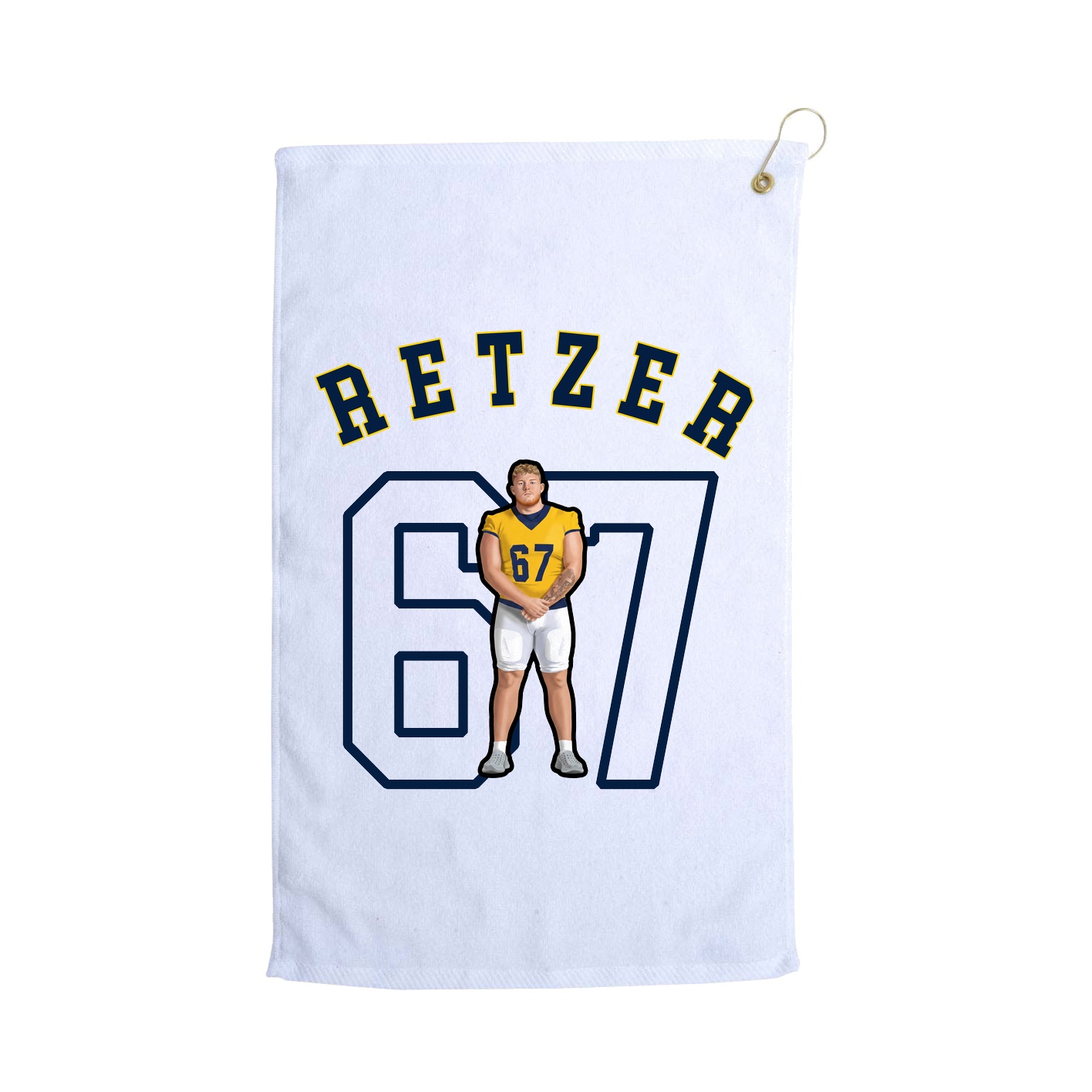 Golf Towel — Shirsey Arch in White