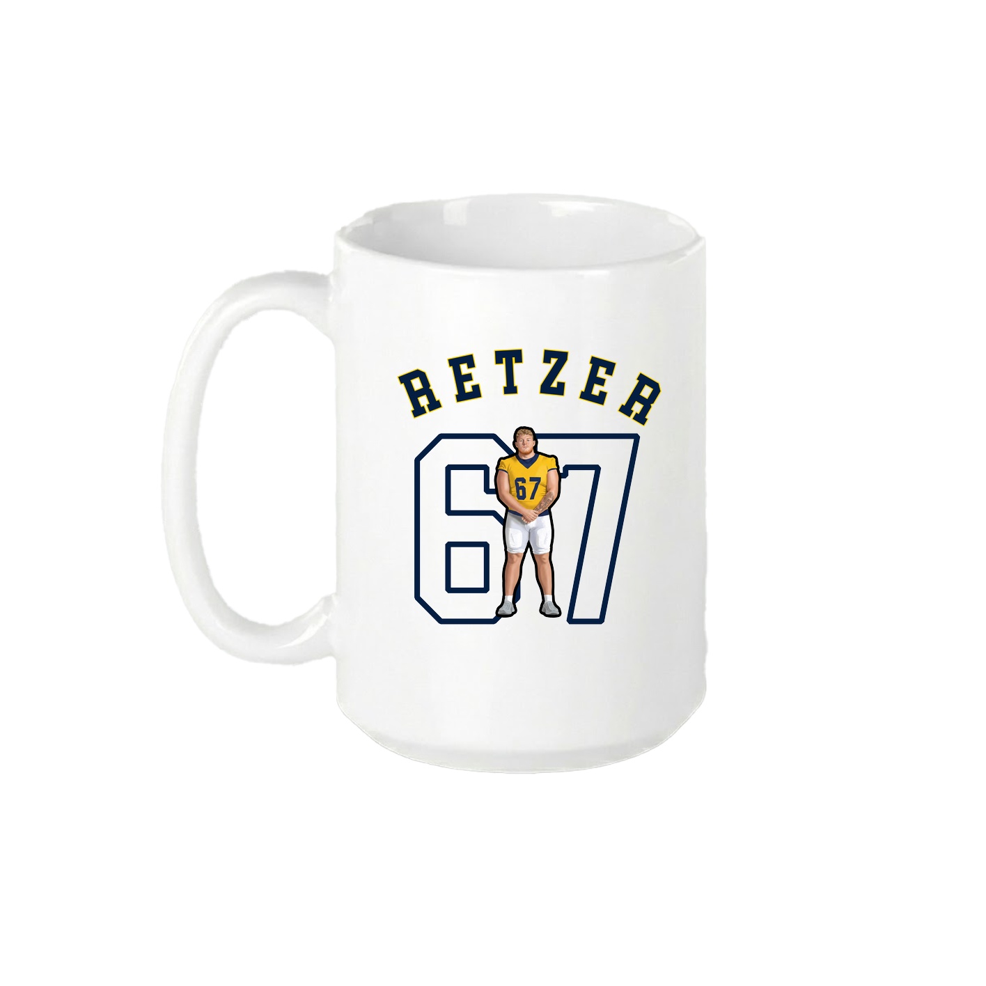 15oz Coffee Mug — Shirsey Arch in White