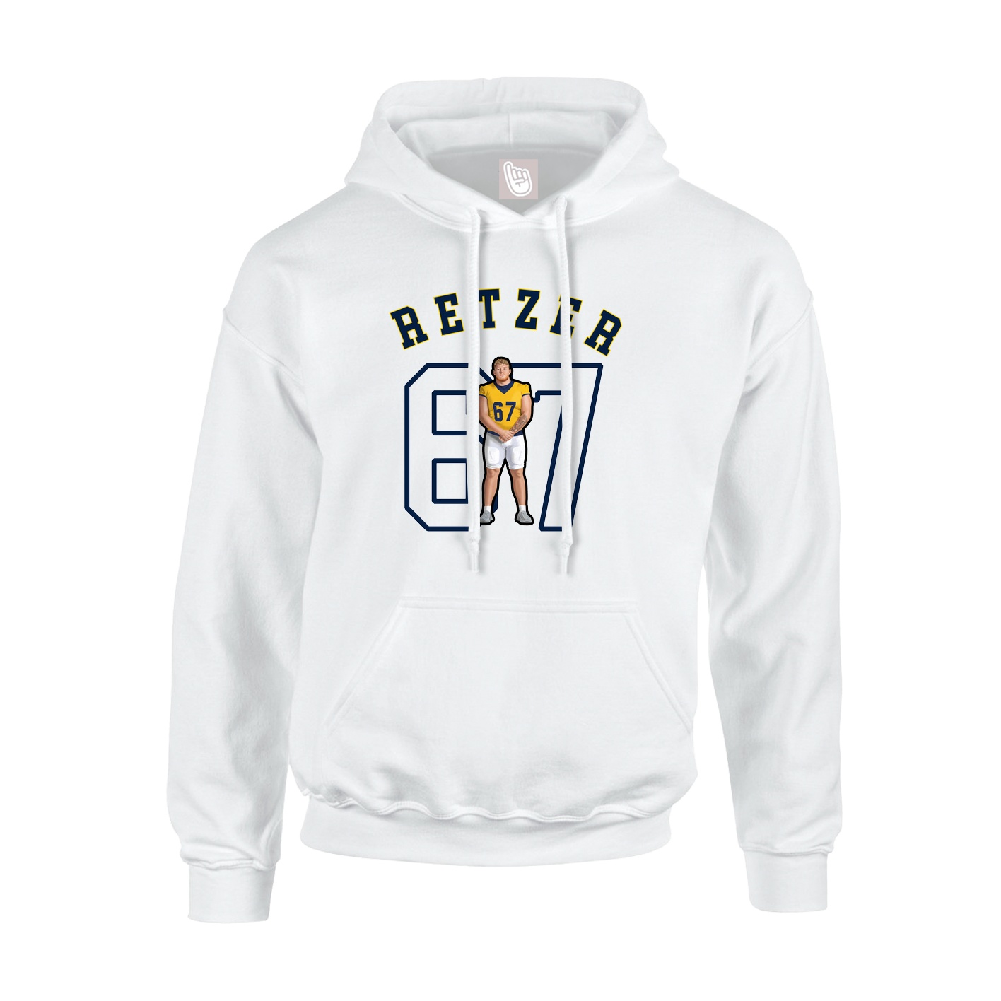 Hoodie — Shirsey Arch in White