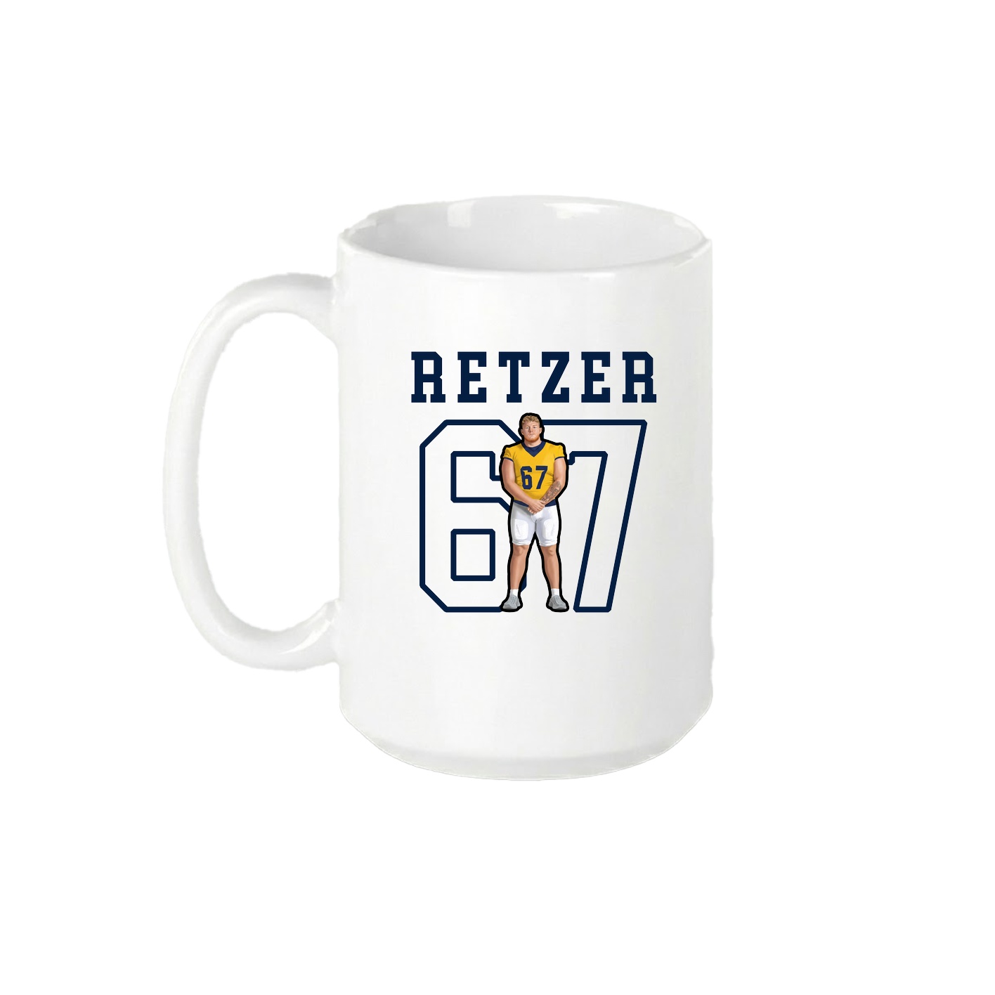 15oz Coffee Mug — Shirsey in White