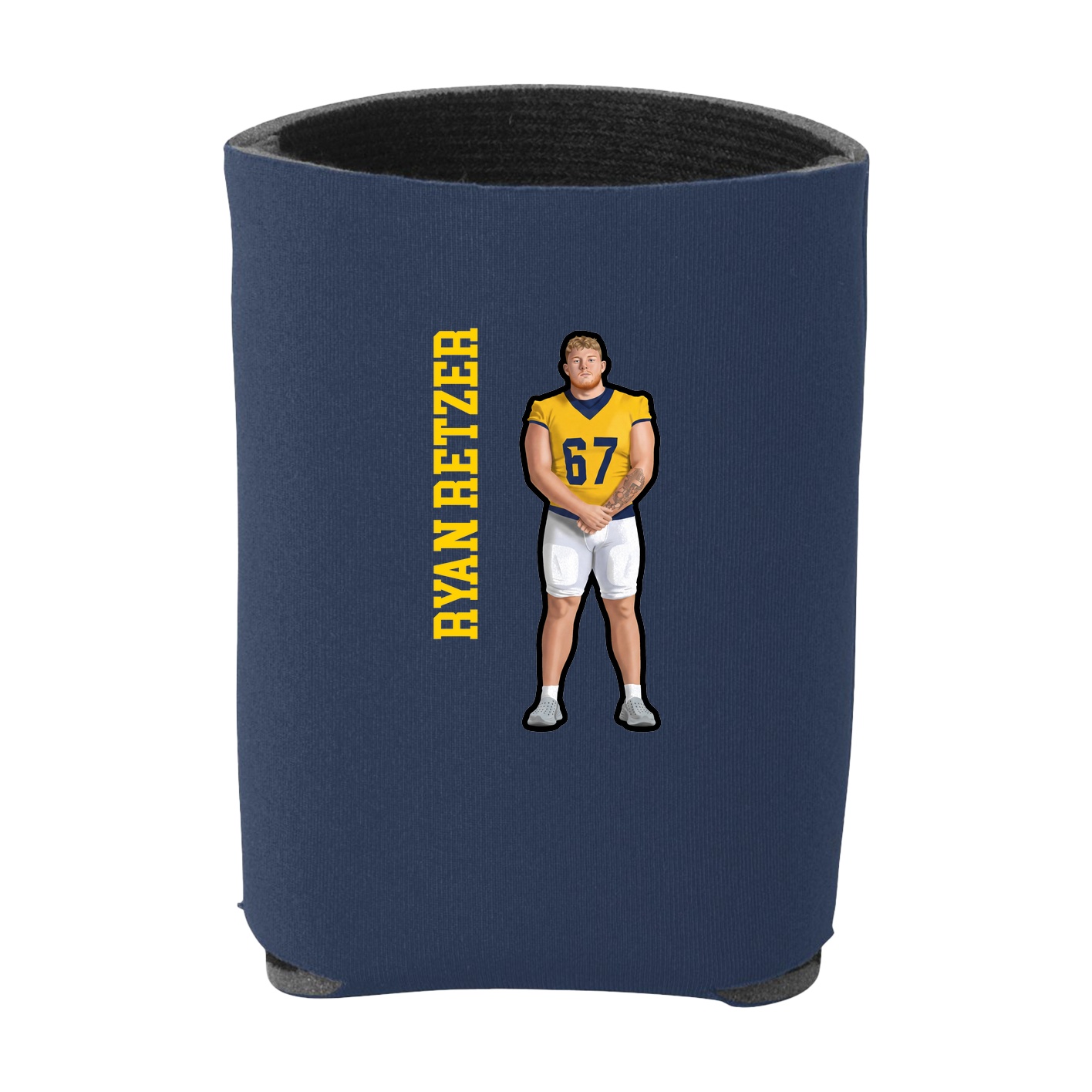 Can Holder — Name Vertical in Navy