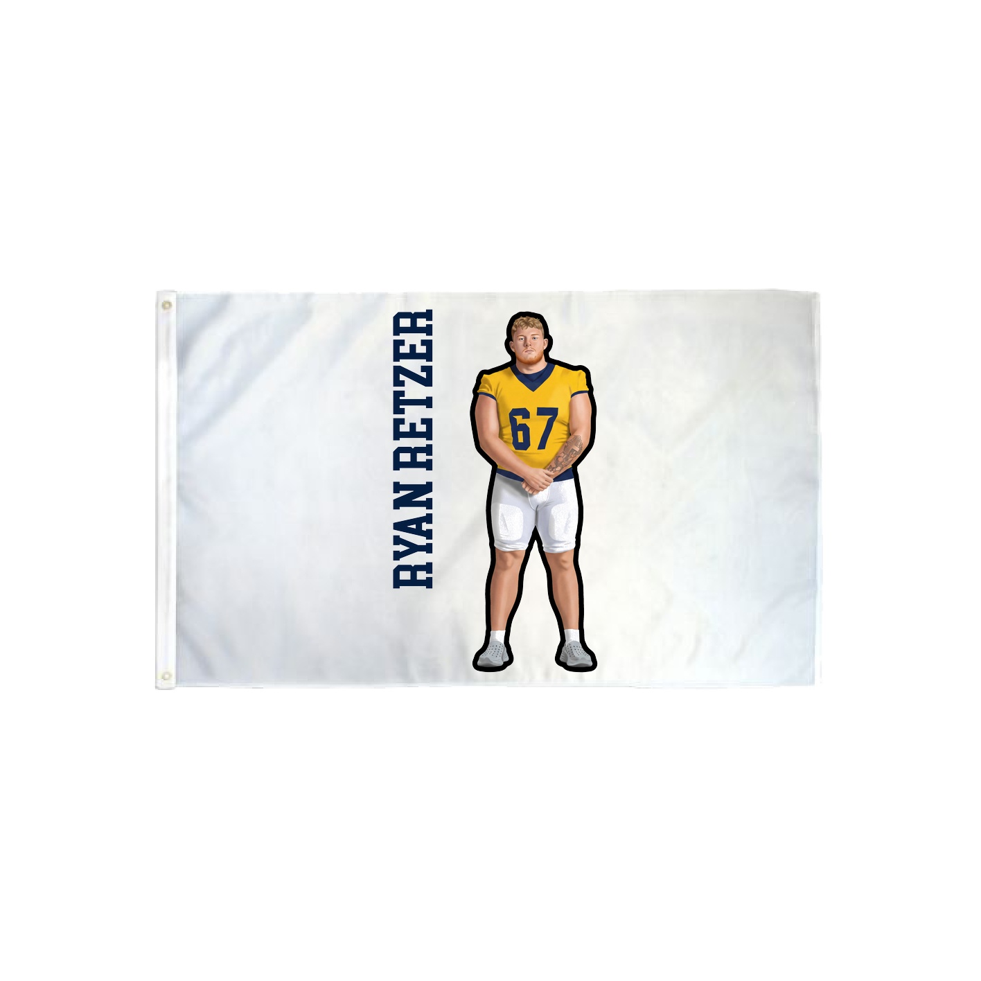 3x5 Flag — Name Vertical in Classic