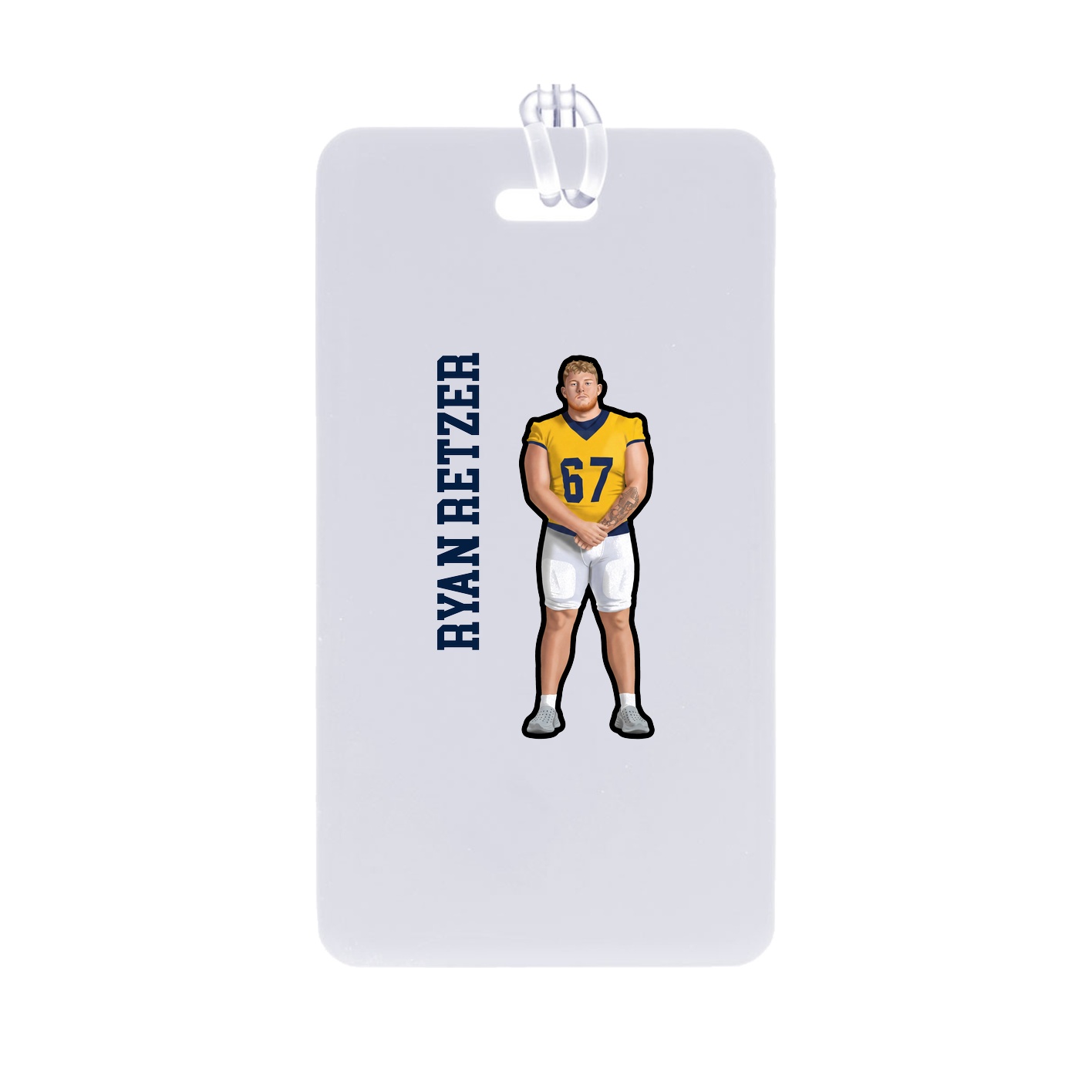 Bag Tag — Name Vertical in Classic