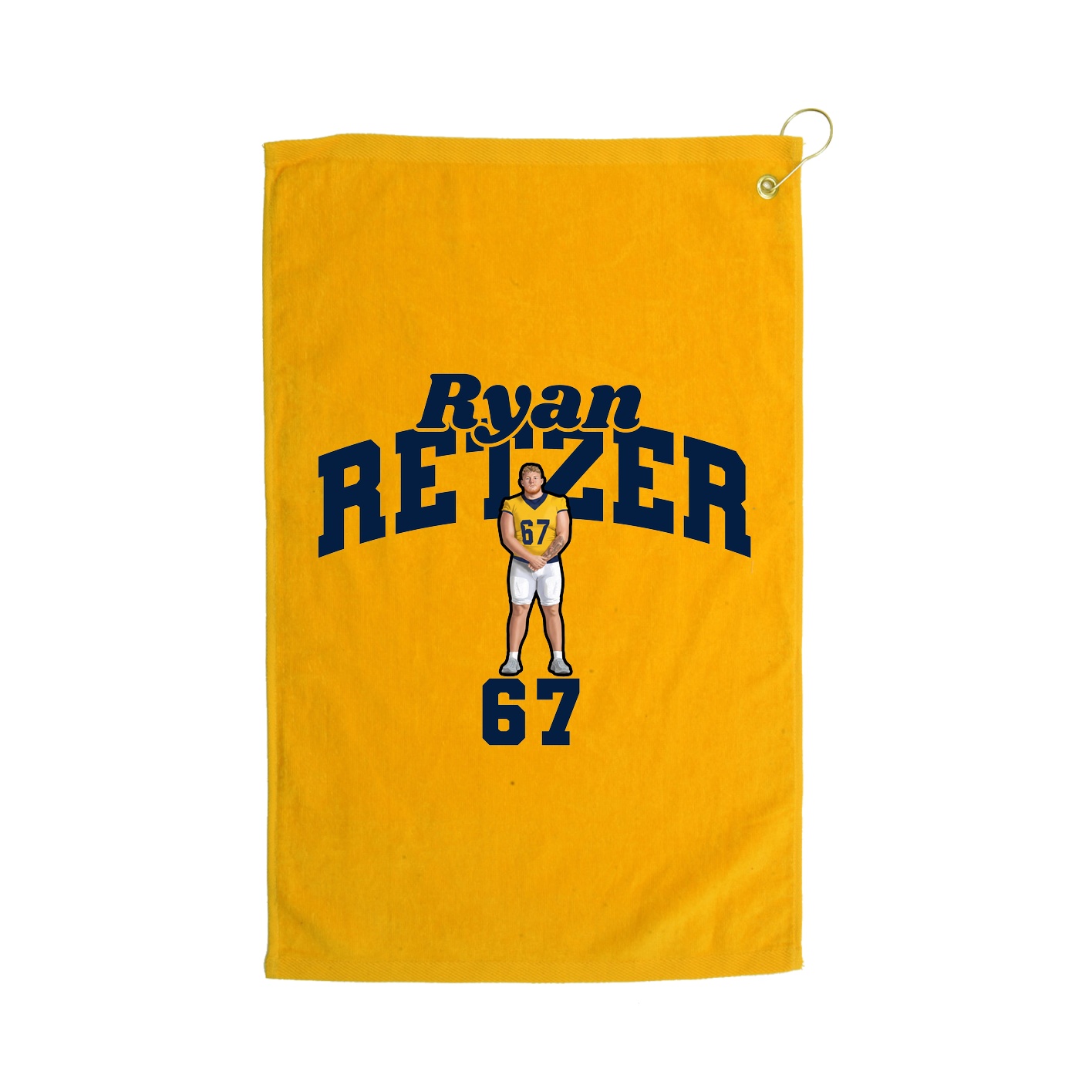 Golf Towel — Signature Arch in Gold