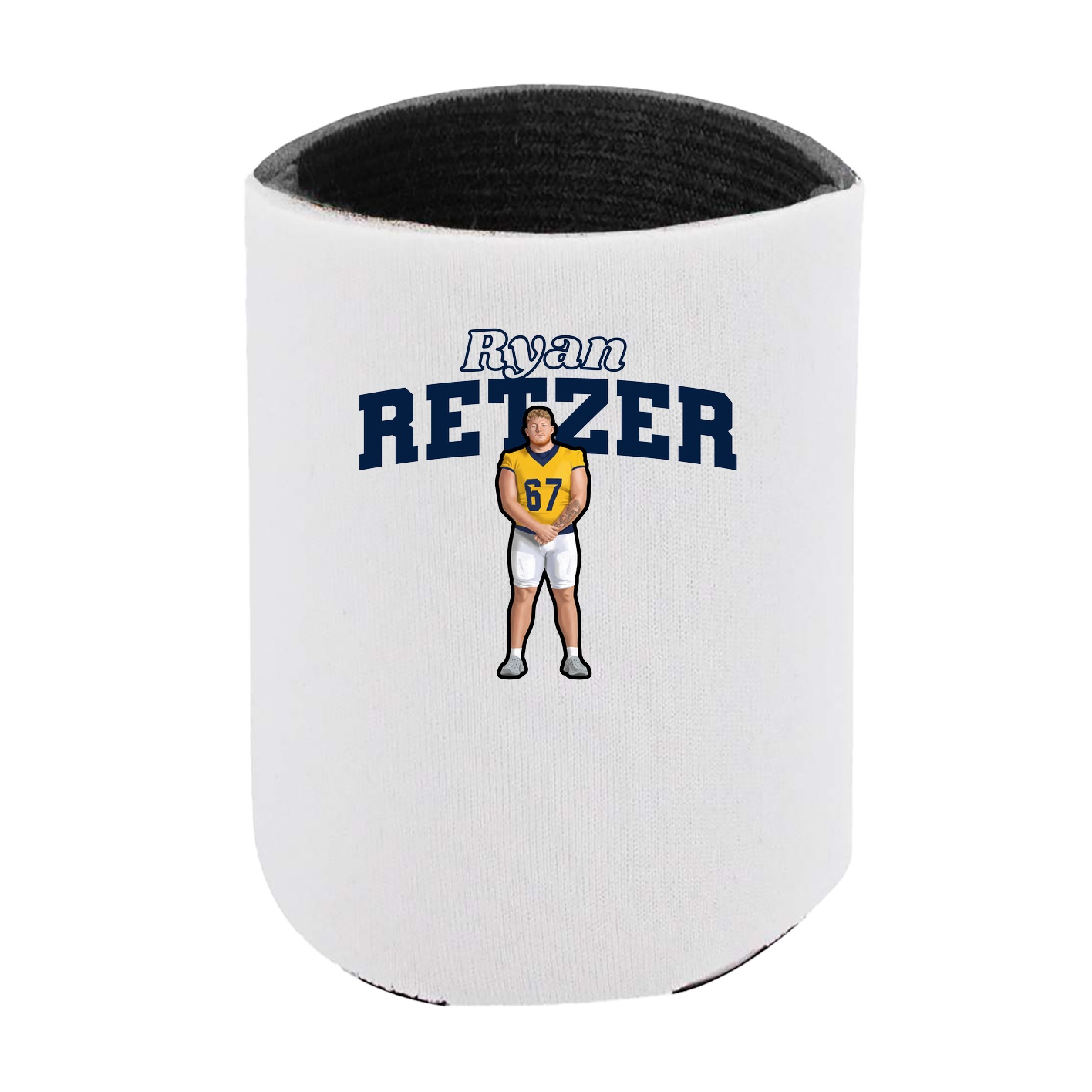 Can Holder — Name Arch in White
