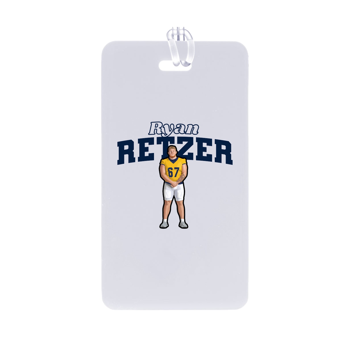 Bag Tag — Name Arch in Classic