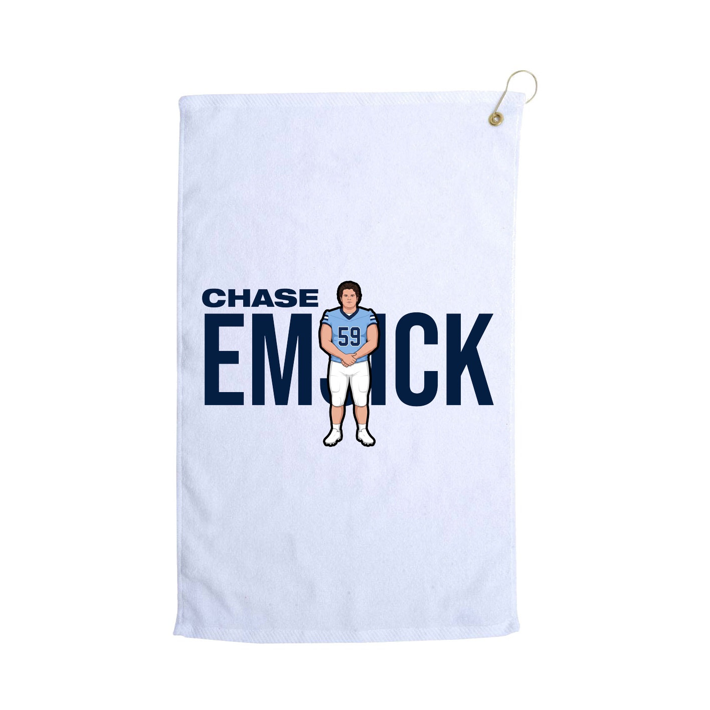 Golf Towel — Player Name in White