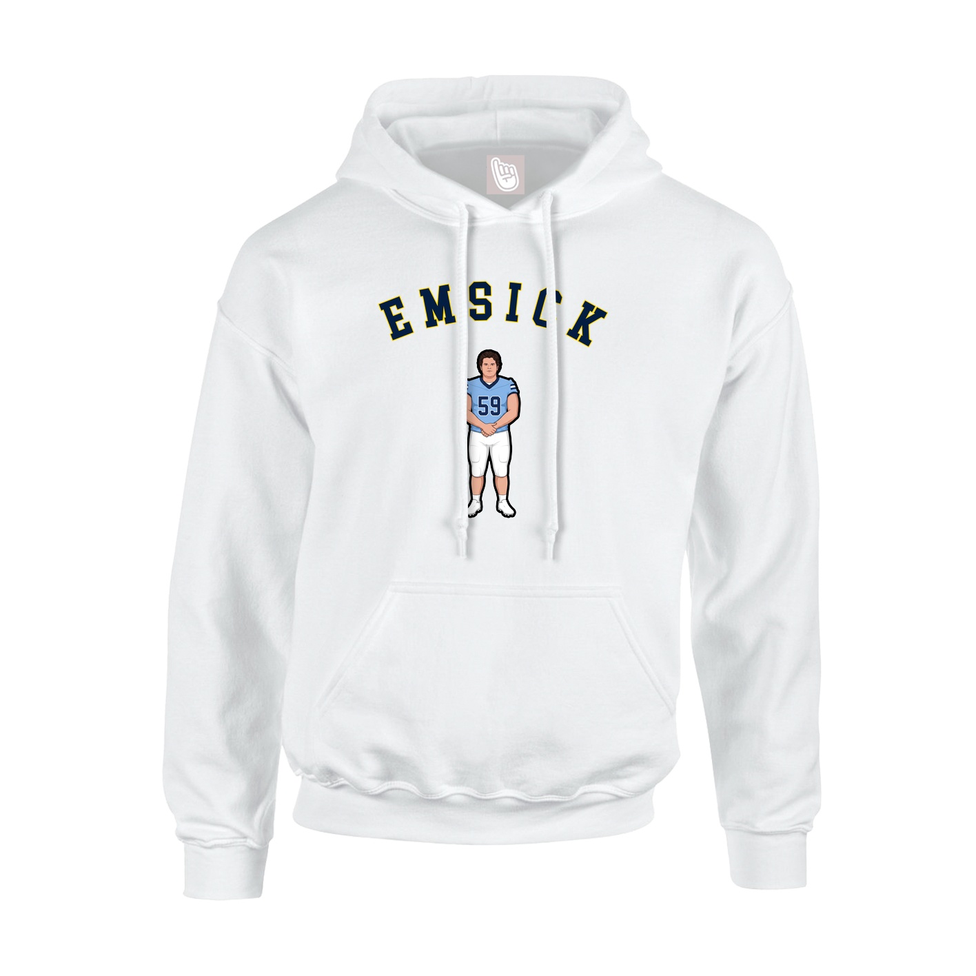 Hoodie — Shirsey Arch in White