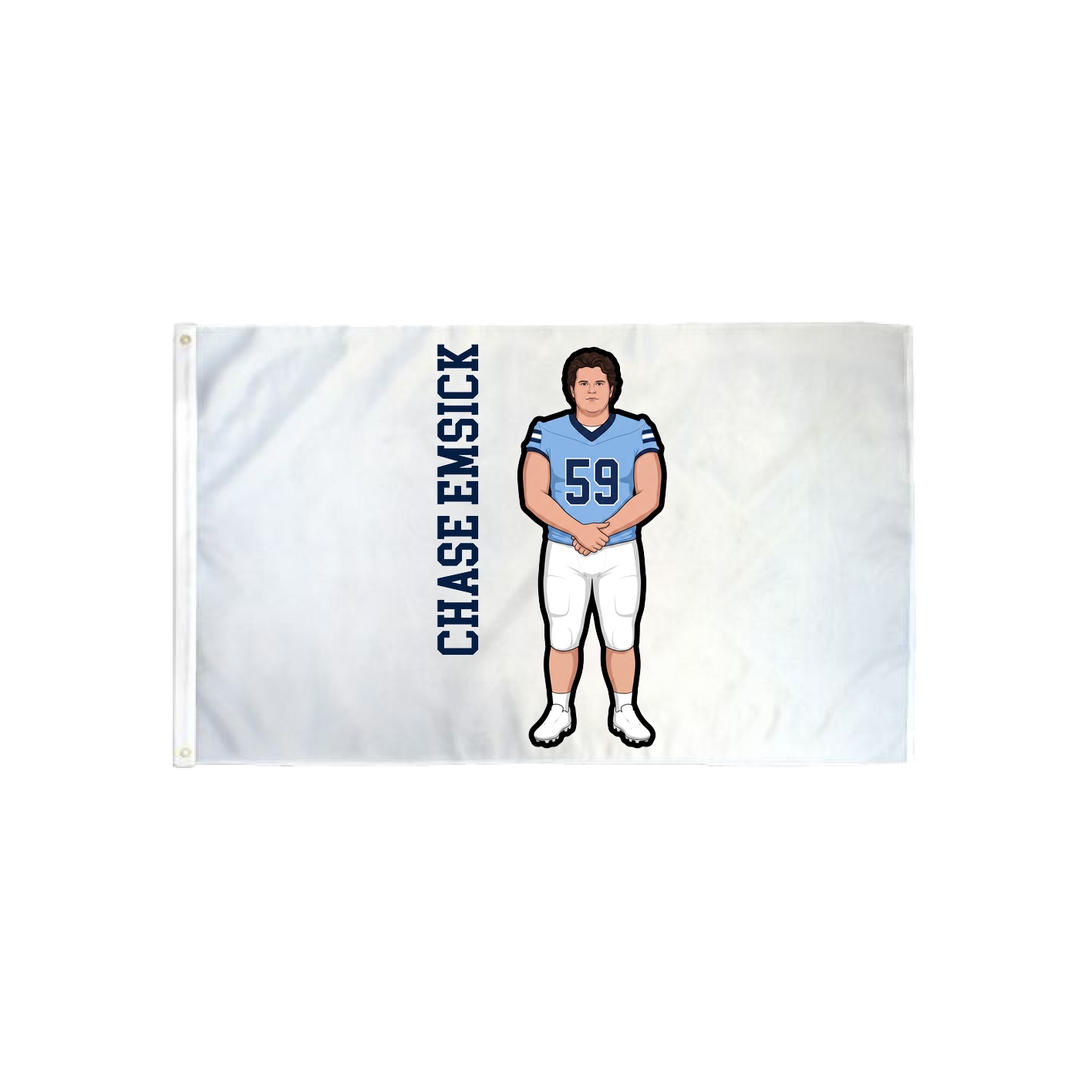 3x5 Flag — Name Vertical in Classic