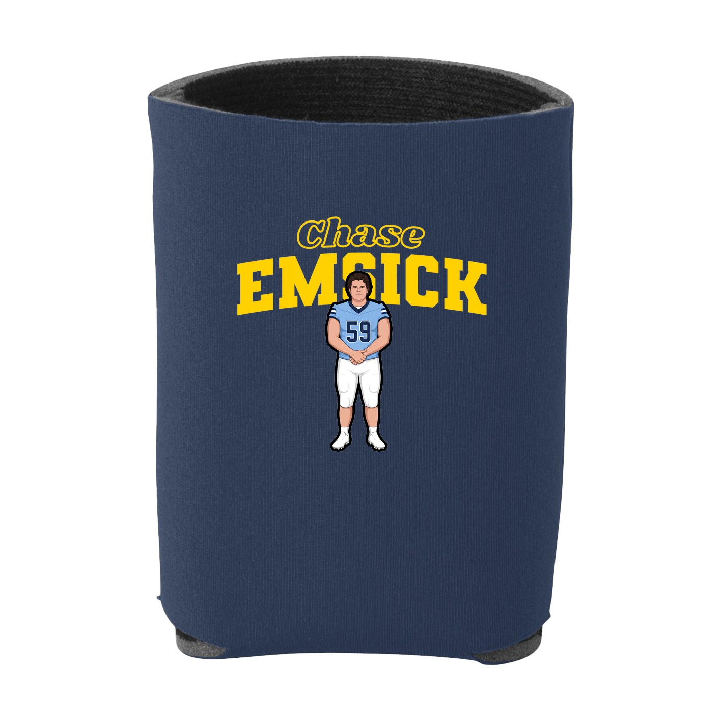 Can Holder — Name Arch in Navy